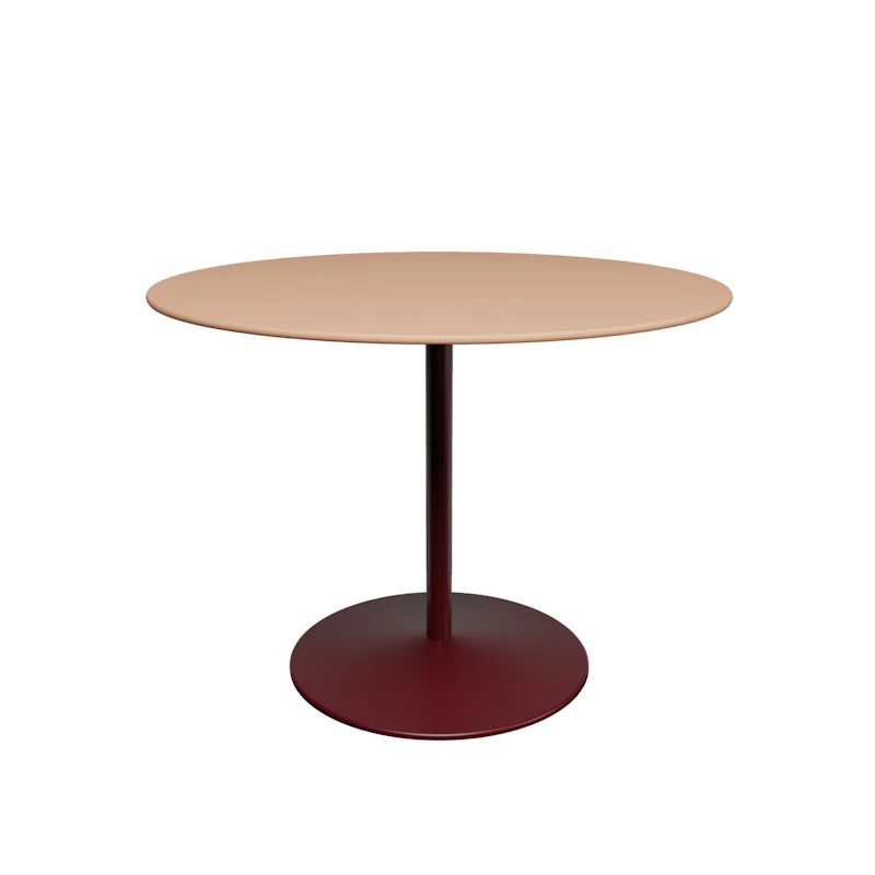 Panton Café- & Matbord Ø100 cm, 4003 Forbo Walnut Linoleum