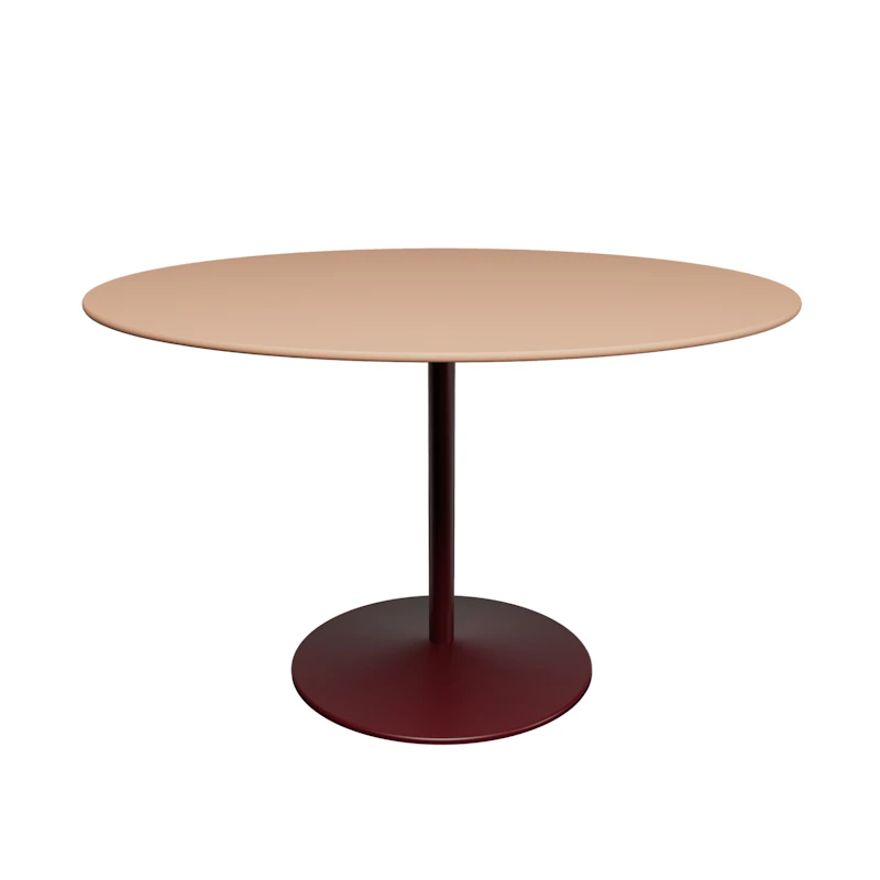 Panton Café- & Matbord Ø120 cm, 4003 Forbo Walnut Linoleum