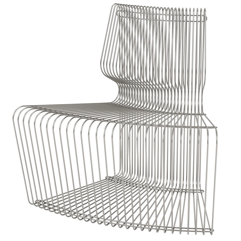 Pantonova Loungestol Utomhus Konkav, Rostfritt Stål