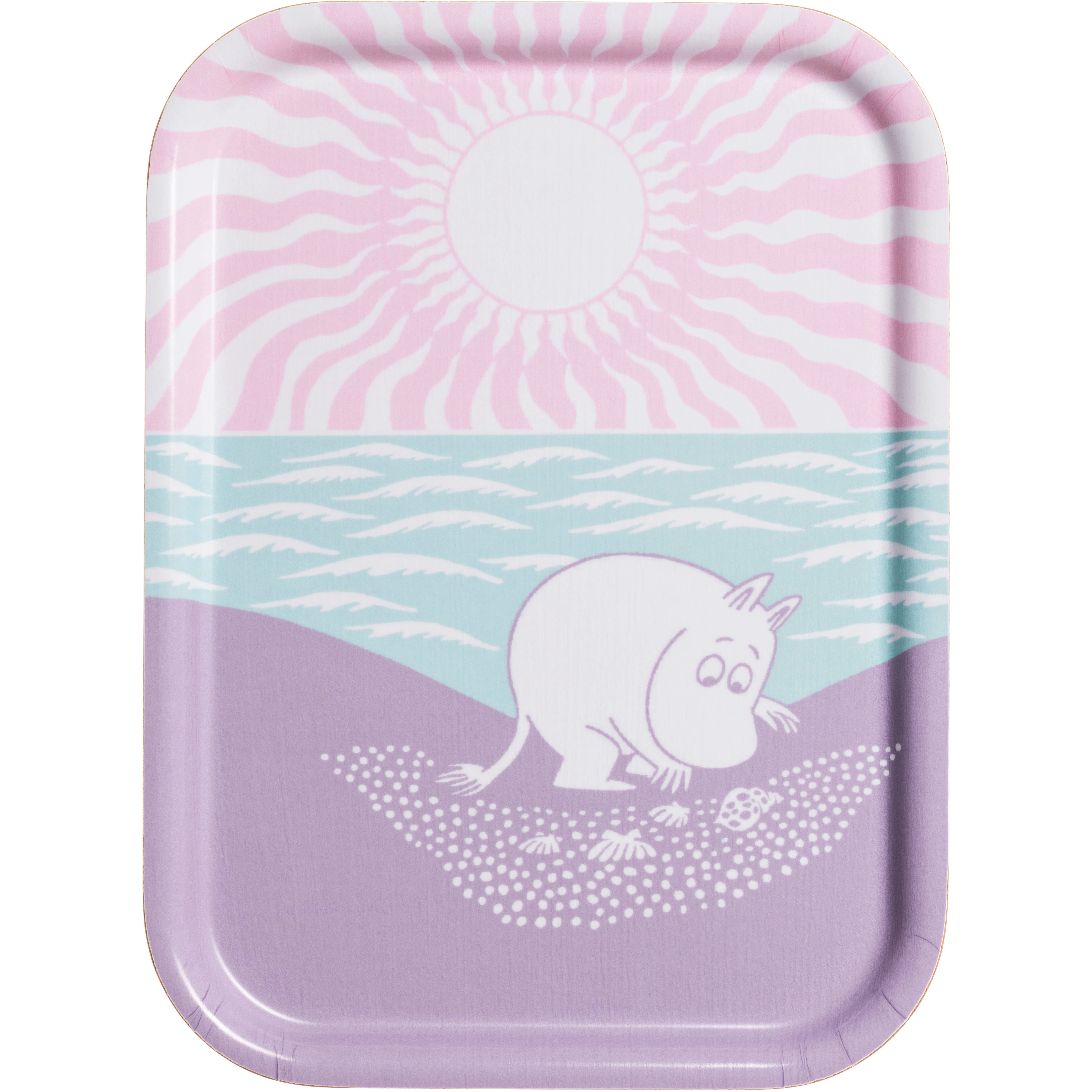 Moomin Arabia En Dag På Stranden Bricka 20x27 Cm - Brickor Plywood Multi