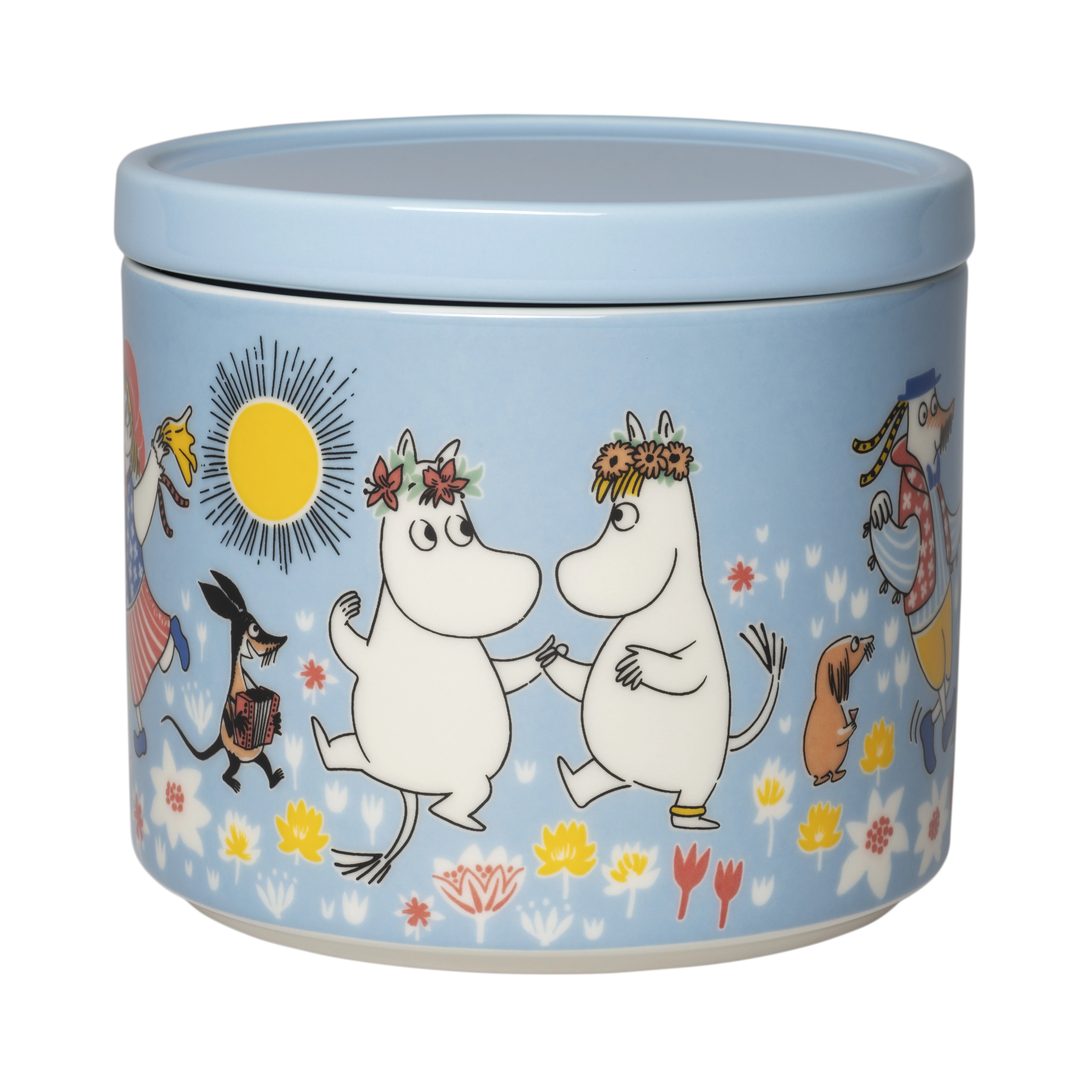 Moomin Arabia Moomin Burk 0,7l Sommardans - F&ouml;rvaringsburkar & lock Silikon Multi