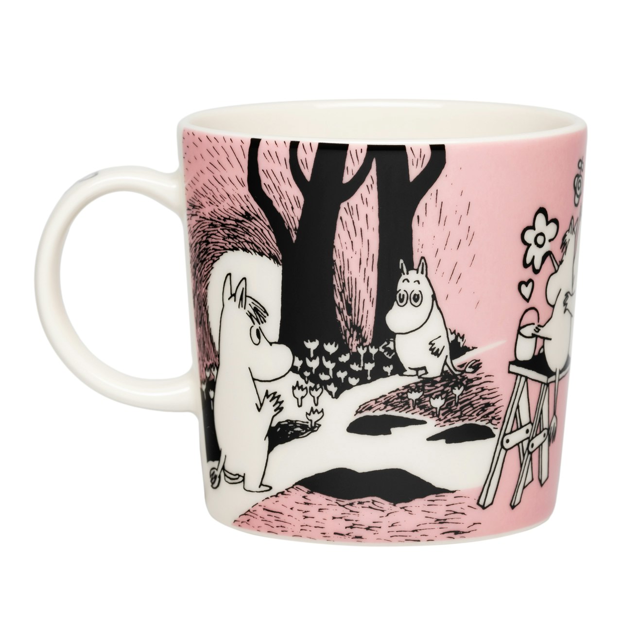 Moomin Arabia Moomin Mugg 30 Cl K&auml;rlek 30 Box - Kaffekoppar Vitroporslin Rosa