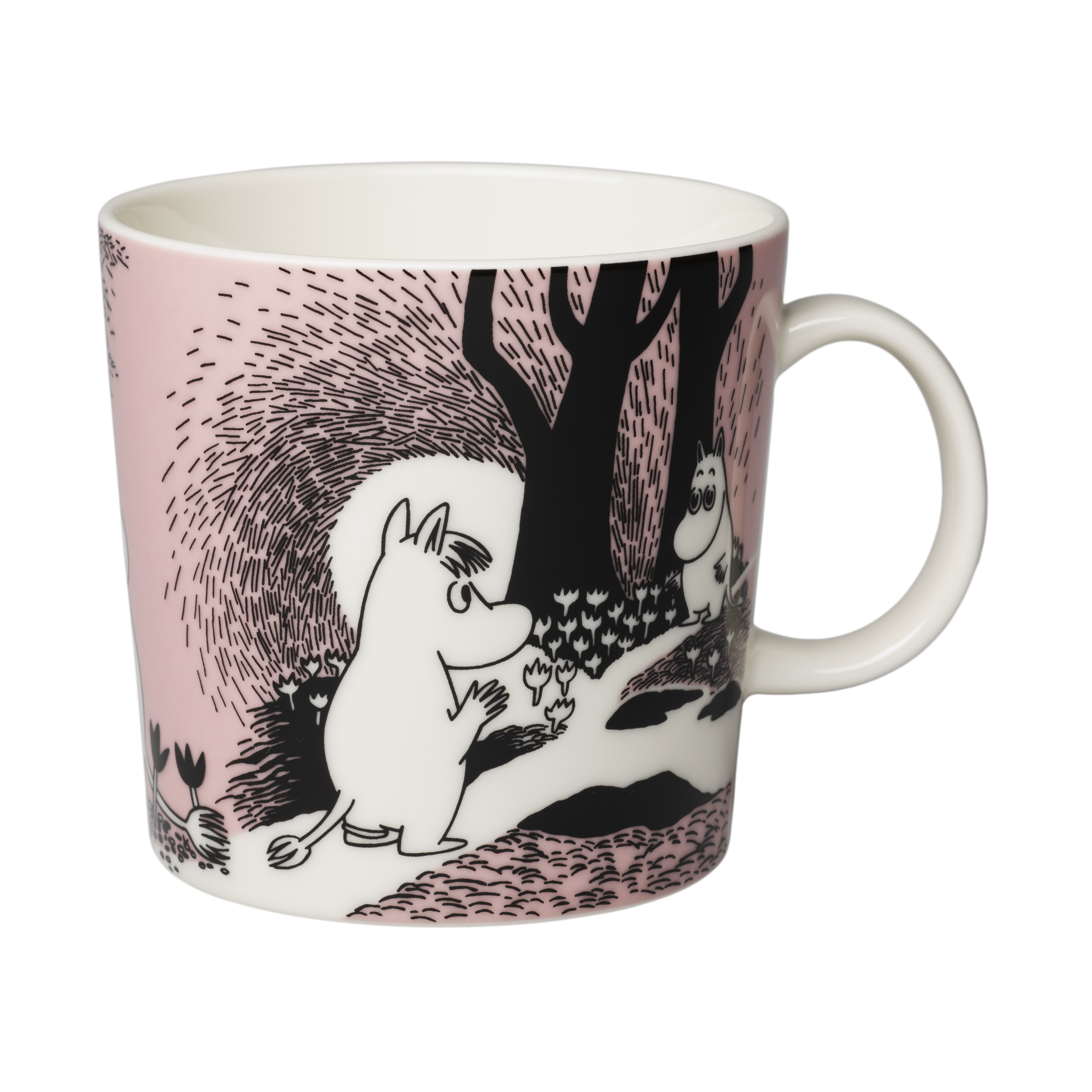 Moomin Arabia Moomin Mugg 40 Cl K&auml;rlek 30 - Kaffekoppar Vitroporslin Rosa