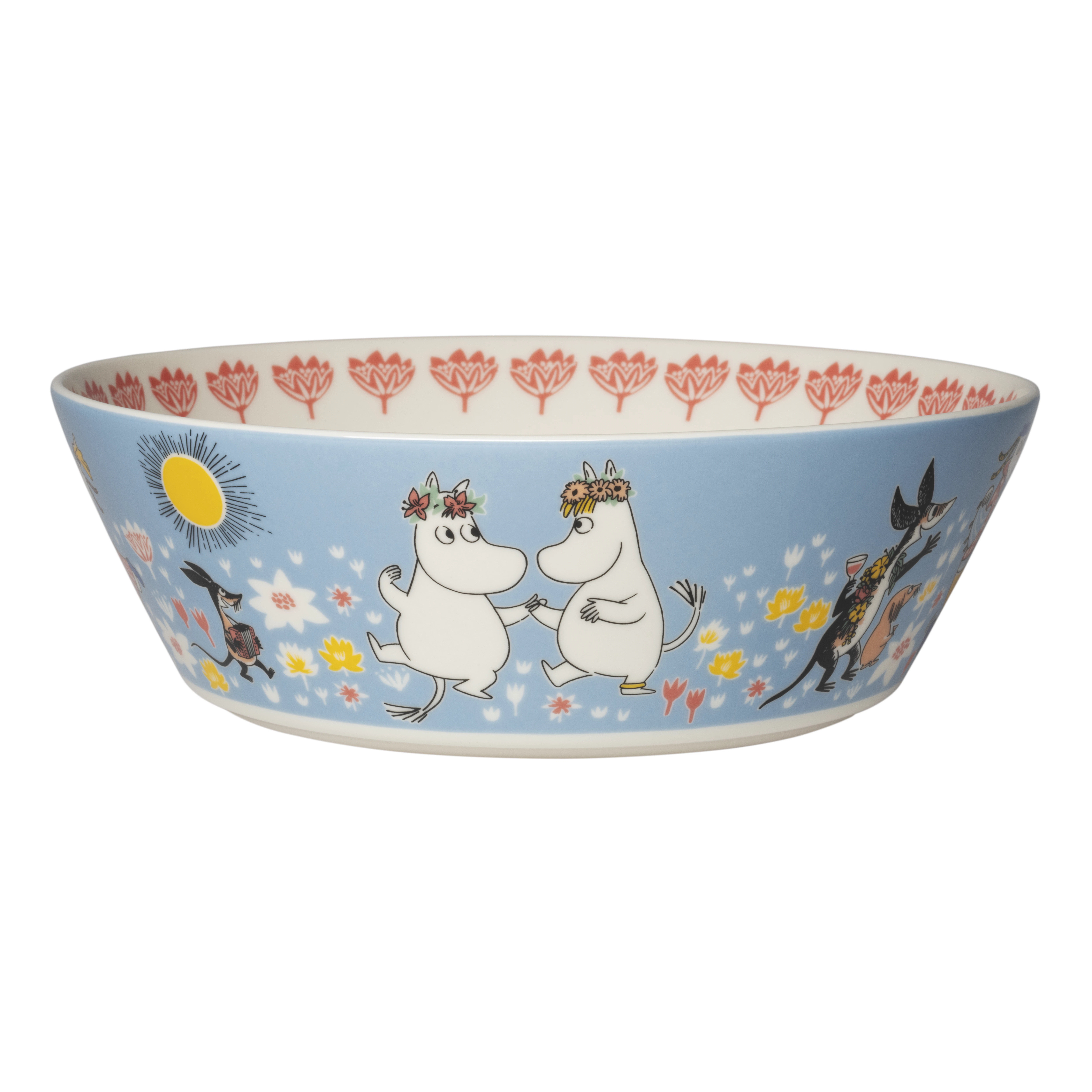 Moomin Arabia Moomin Serveringssk&aring;l 23 Cm Sommardans - Serveringssk&aring;lar Vitroporslin Multi