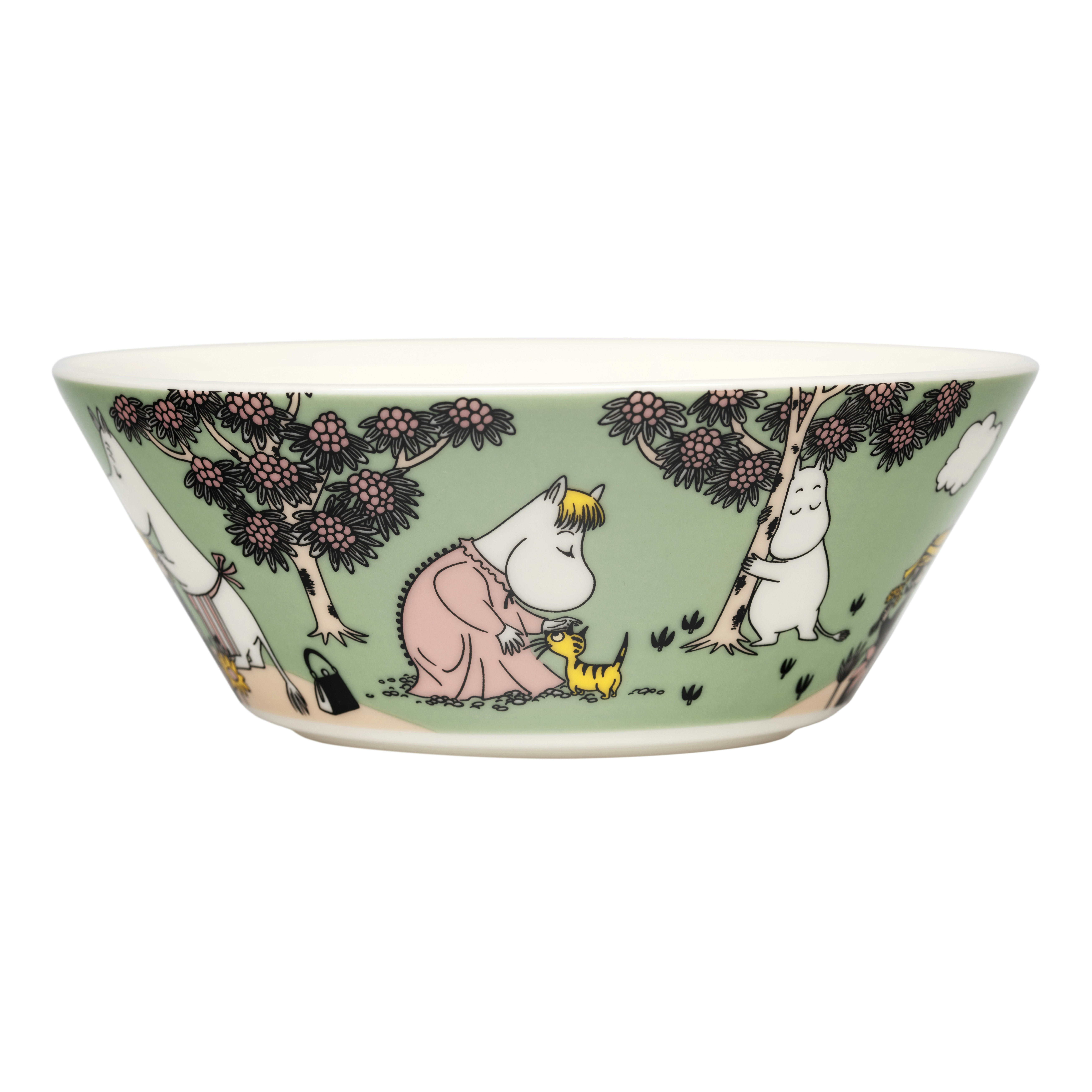 Moomin Arabia Moomin Sk&aring;l 15 Cm Omtanke - Serveringssk&aring;lar Vitroporslin Gr&ouml;n