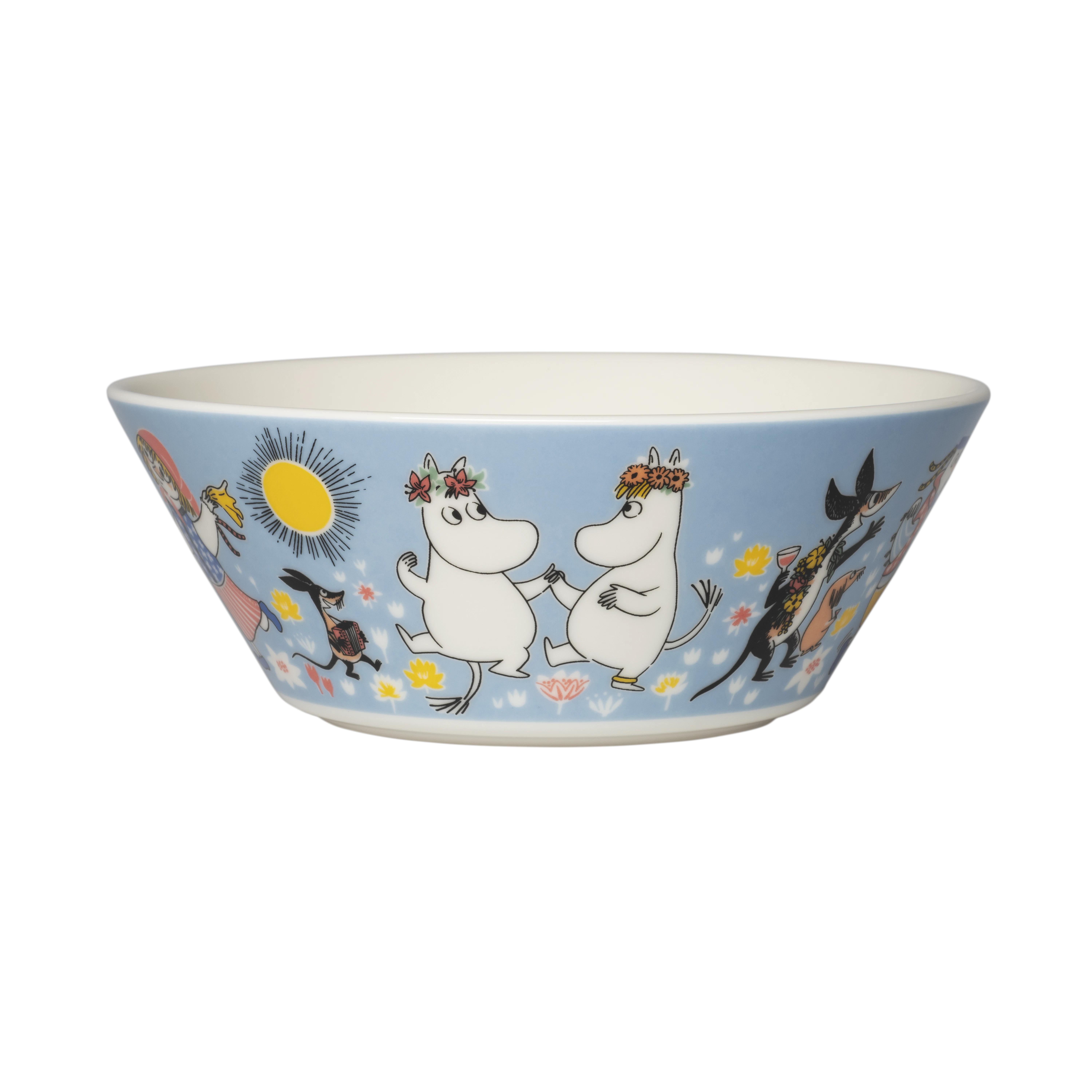 Moomin Arabia Moomin Sk&aring;l 15 Cm Sommardans - Serveringssk&aring;lar Vitroporslin Multi