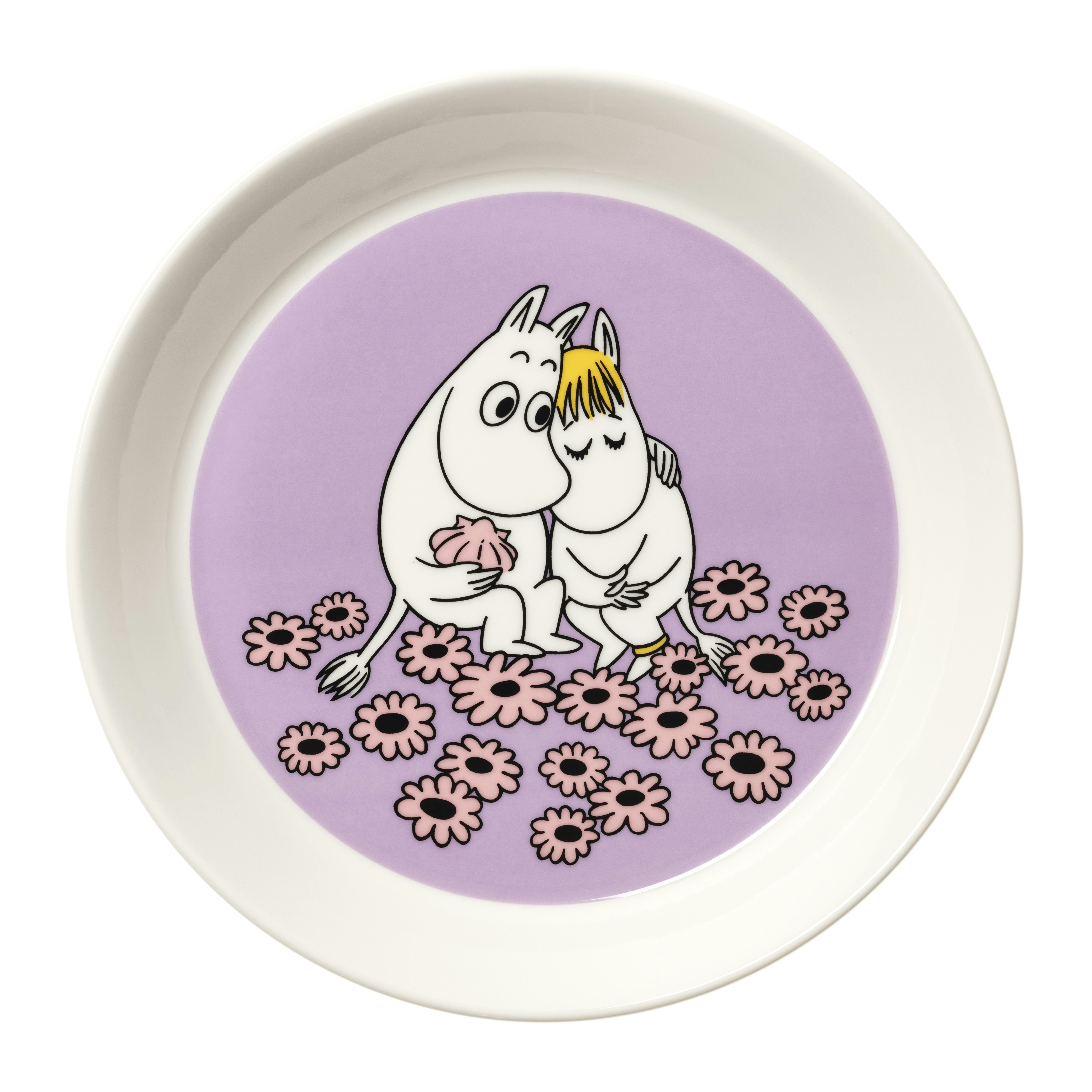 Moomin Arabia Moomin Tallrik 19 Cm F&ouml;r&auml;lskade - Assietter Vitroporslin Lila