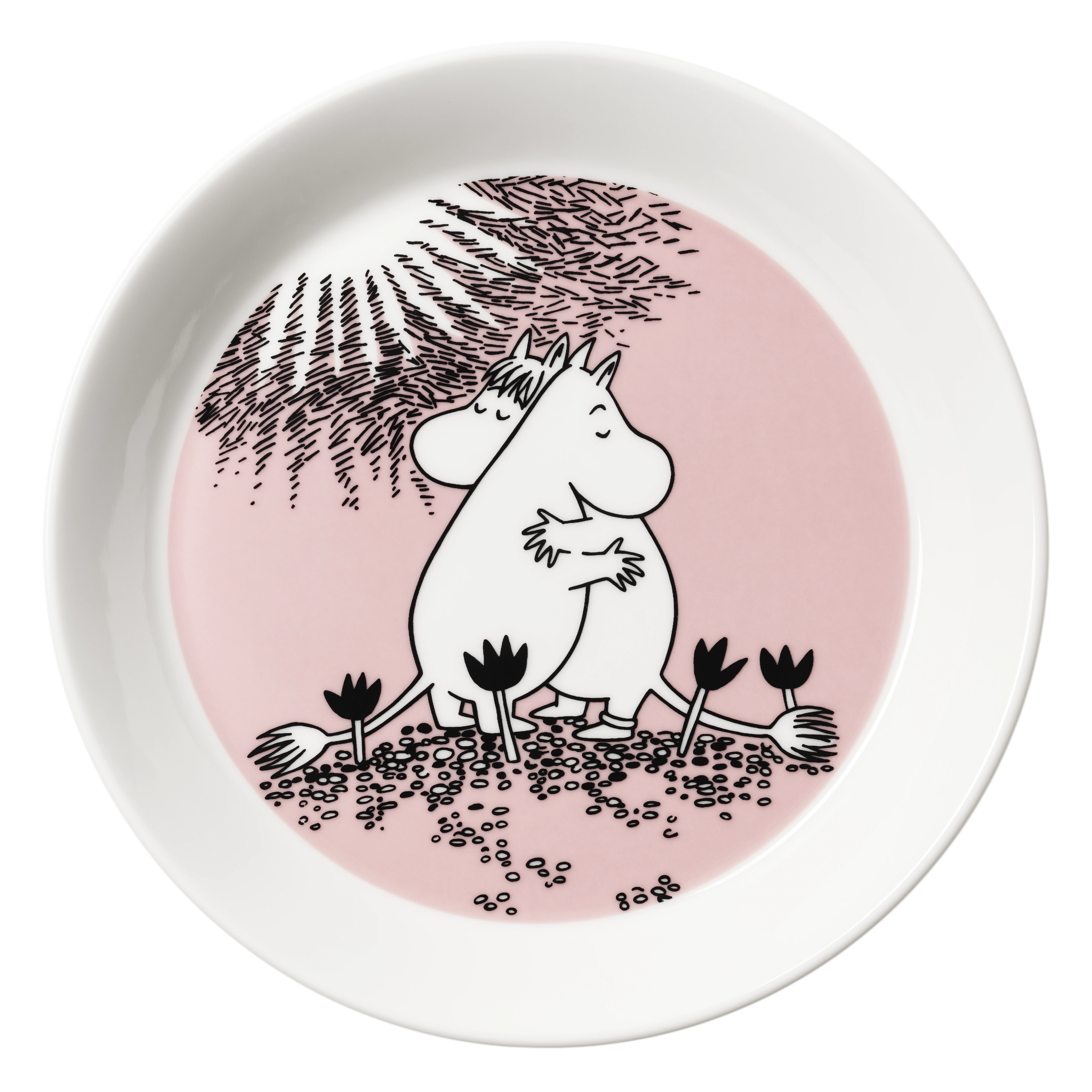 Moomin Arabia Moomin Tallrik 19 Cm K&auml;rlek 30 - Assietter Vitroporslin Rosa