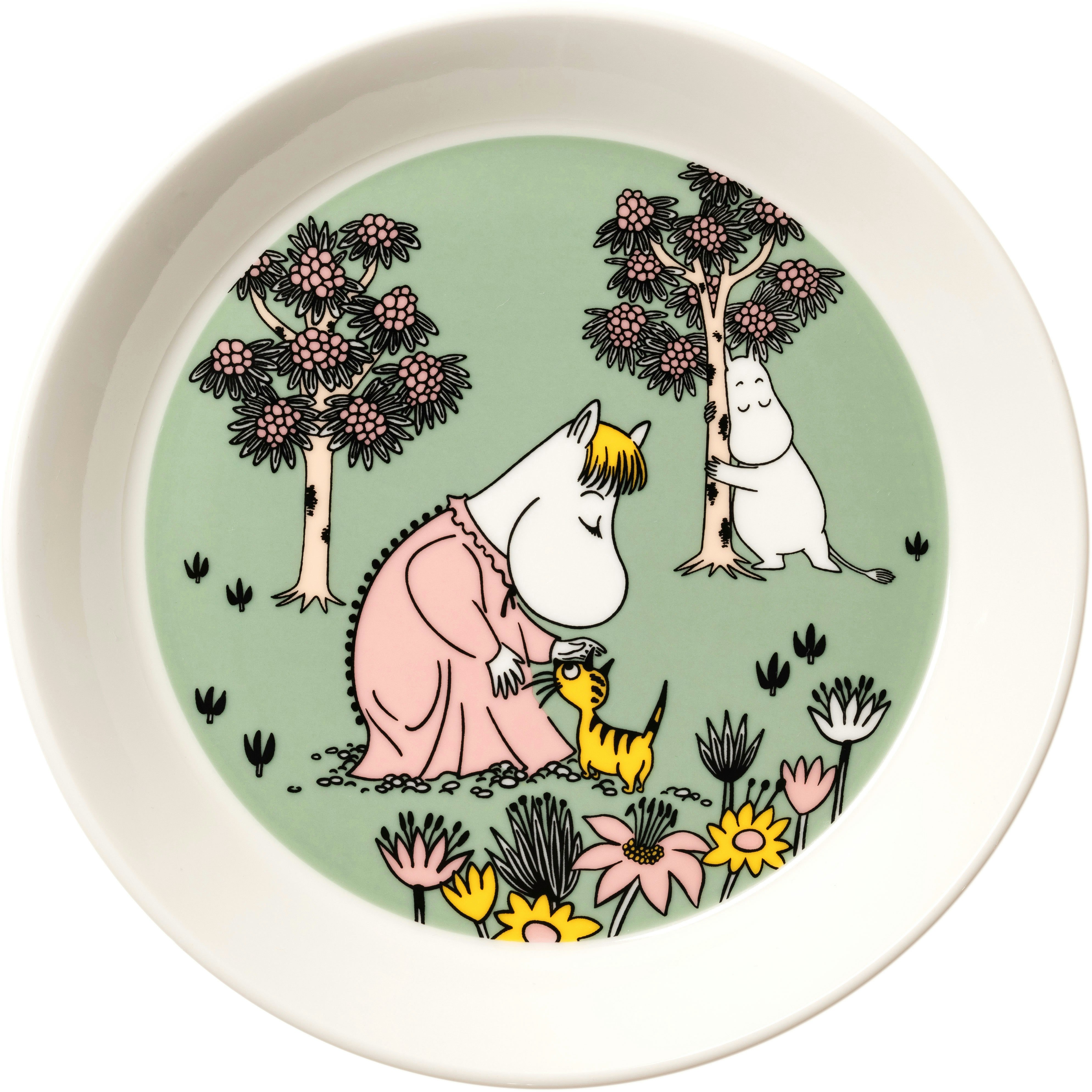 Moomin Arabia Moomin Tallrik 19 Cm Omtanke - Assietter Vitroporslin Gr&ouml;n