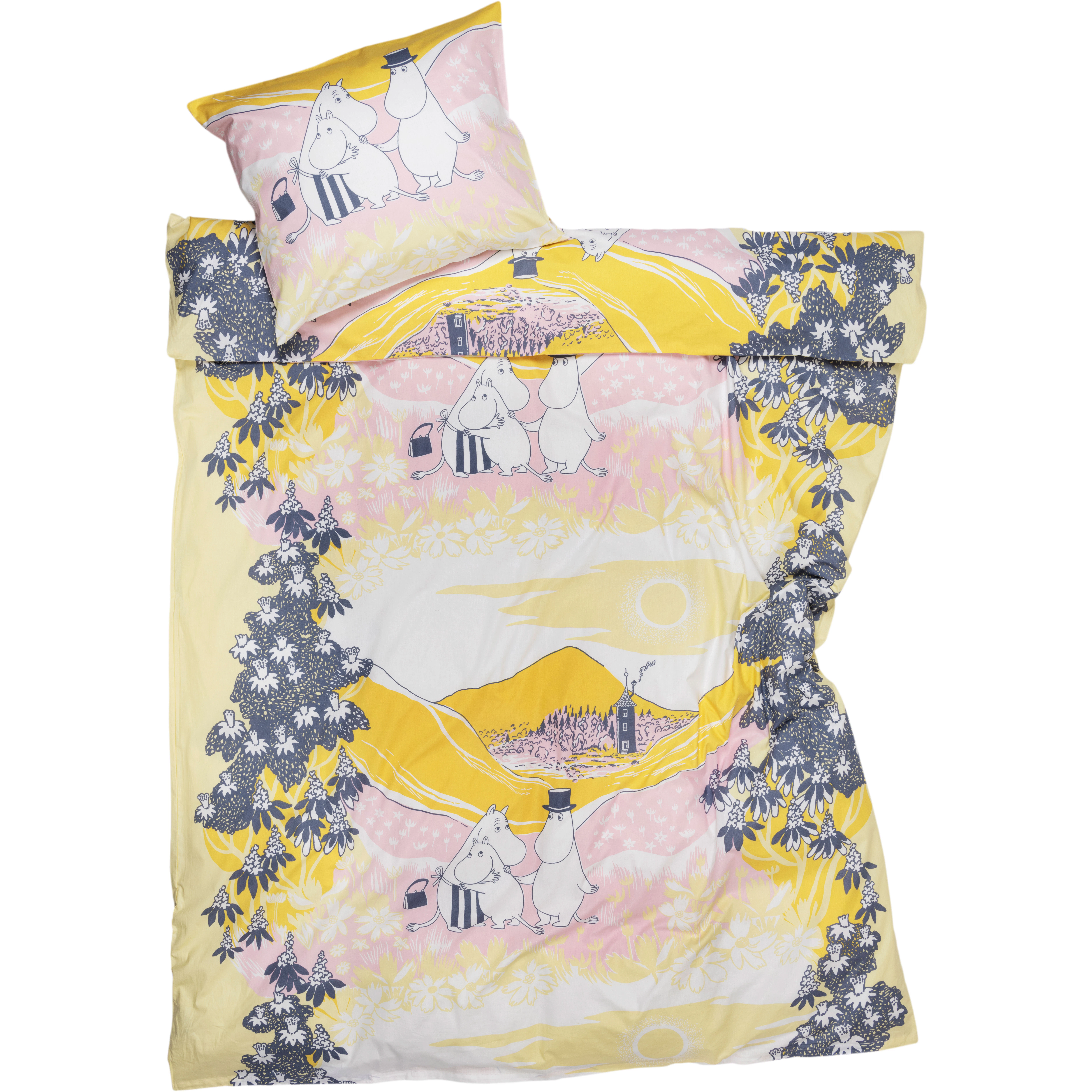 Moomin Arabia Mumin Bäddset Familjemys 150x210 Cm - Bäddset Ekologisk Bomull Multi