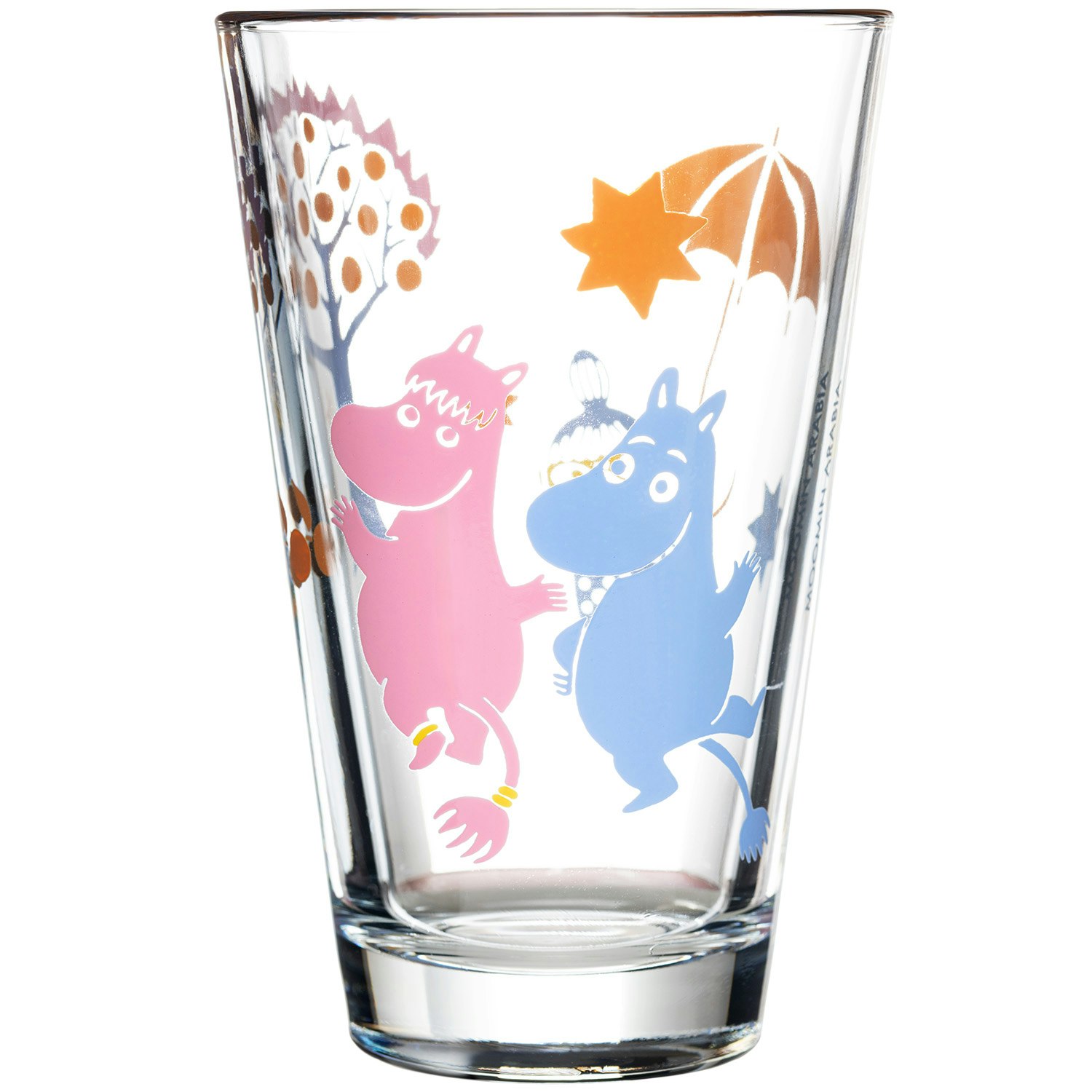moomin arabia mumin dricks fest 2-pack - dricksglas glas multi