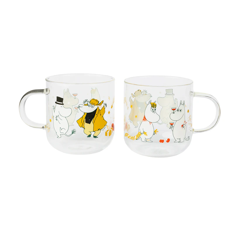 Moomin Glas 30 cl 2-pack Kärleksgåva