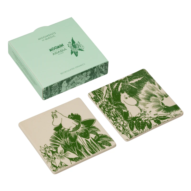 Moomin Glasunderlägg Mystikens skog 2-pack