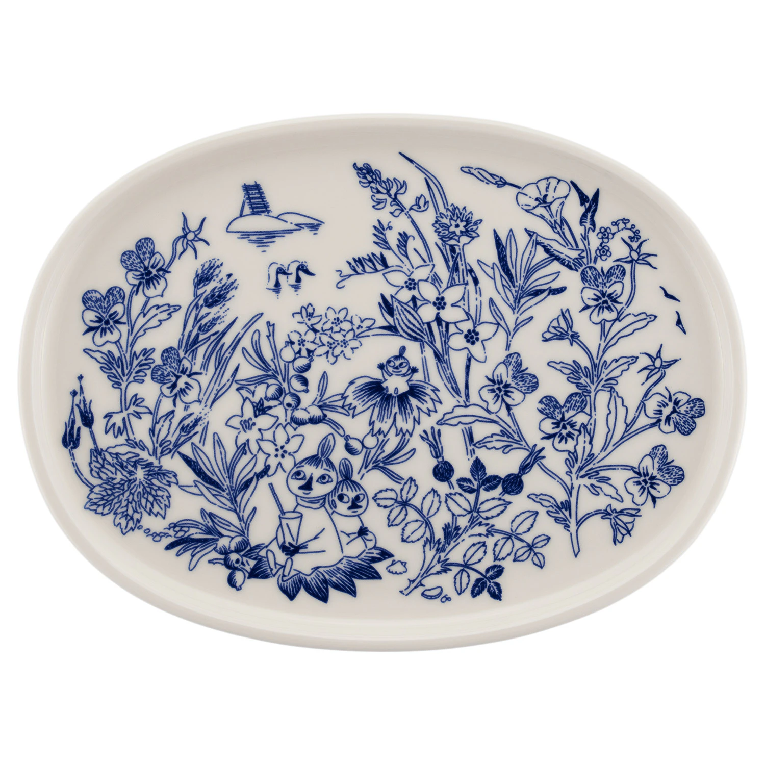 Moomin Arabia Mumin Haru Serveringstallrik 17 Cm - Uppl&auml;ggningsfat Bl&aring;