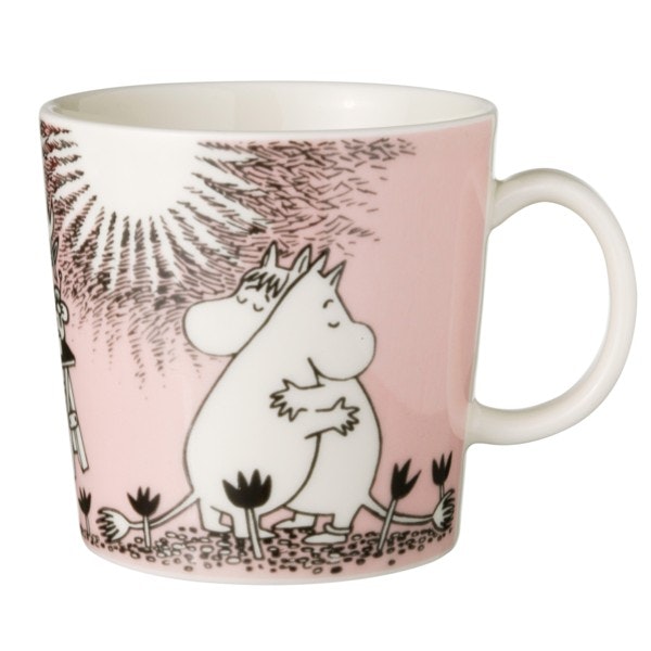 Moomin Arabia Mumin Mugg 30 Cl K&auml;rlek - Kaffekoppar Porslin Rosa