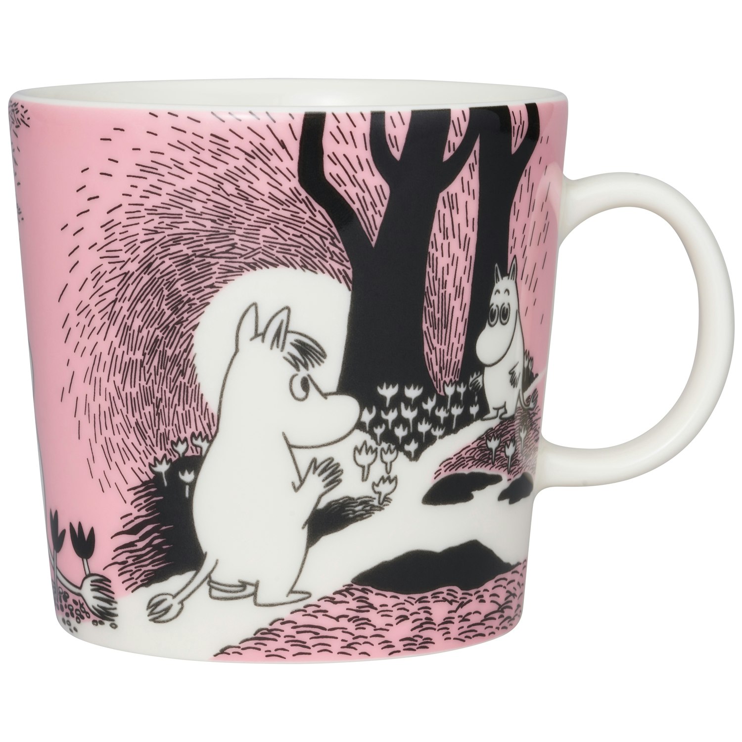 Moomin Arabia Mumin Mugg 40 Cl K&auml;rlek - Kaffekoppar Porslin Rosa
