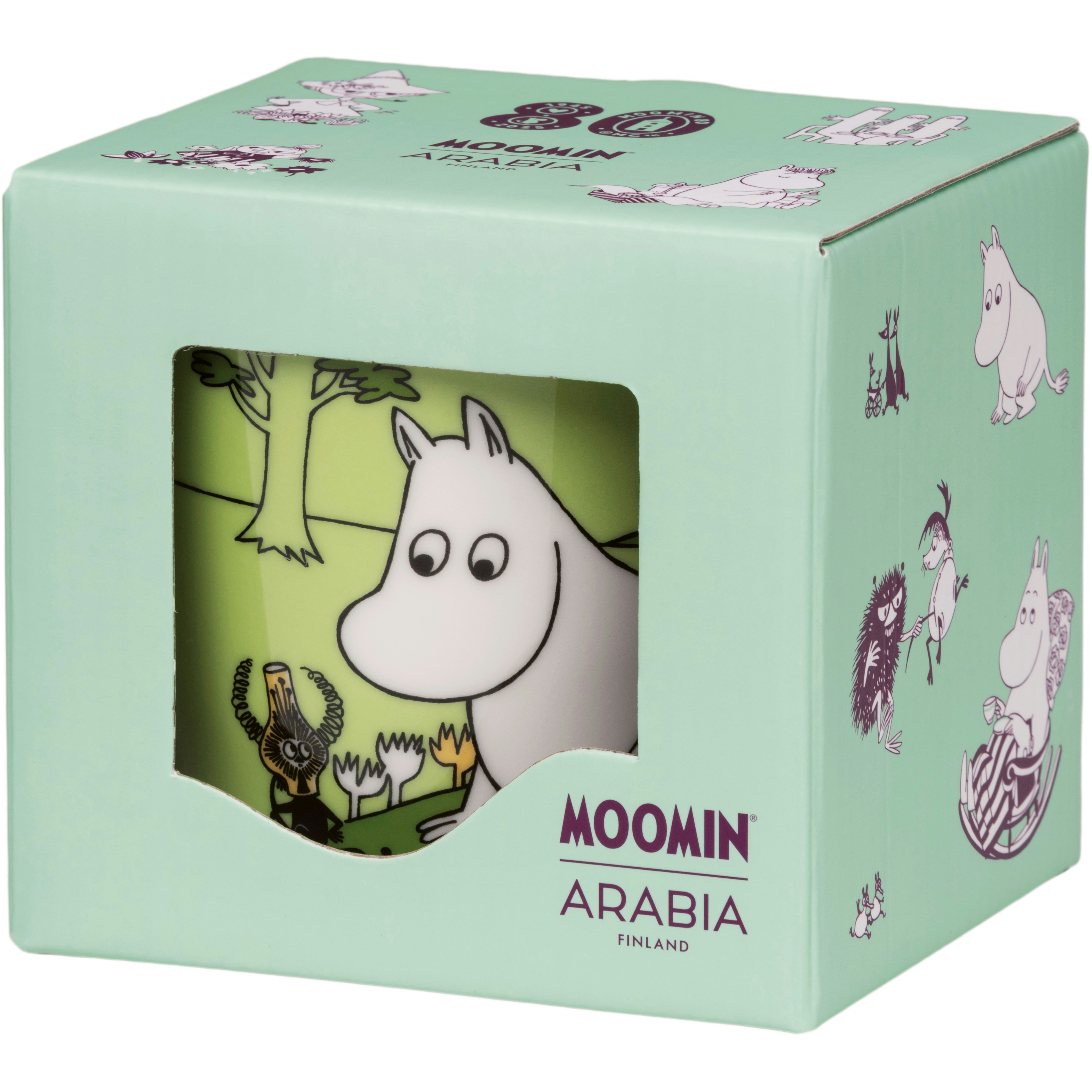 Moomin Arabia Mumin Mugg Mumintrollet 30 Cl - Muminmuggar Vitroporslin Gr&ouml;n