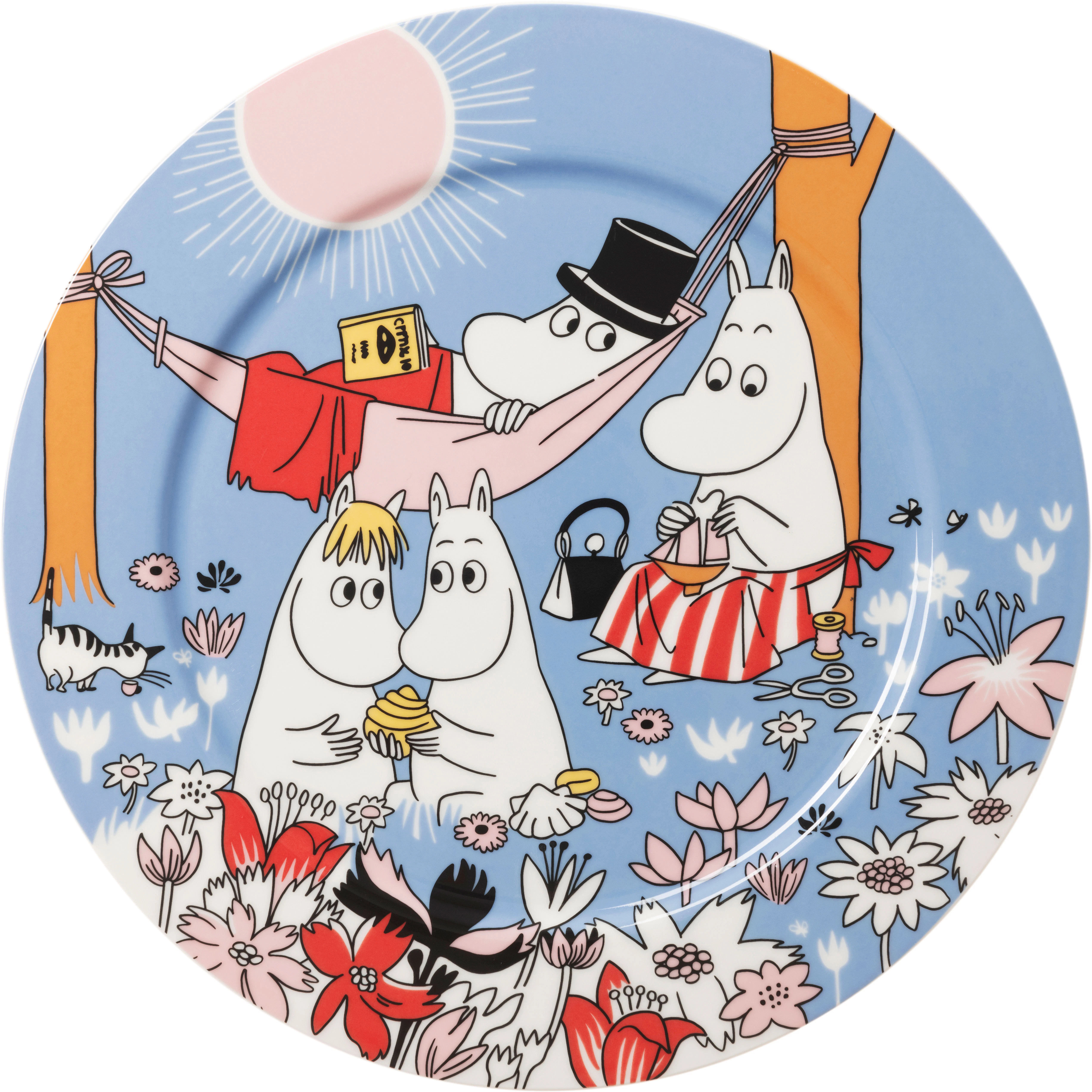 Moomin Arabia Mumin Serveringstallrik Familjemys 30 Cm - Uppl&auml;ggningsfat Vitroporslin Multi