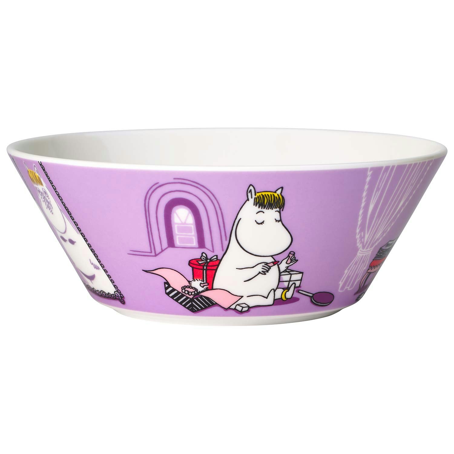 Moomin Arabia Mumin Sk&aring;l 15 Cm Snorkfr&ouml;ken - Serveringssk&aring;lar Porslin Lila