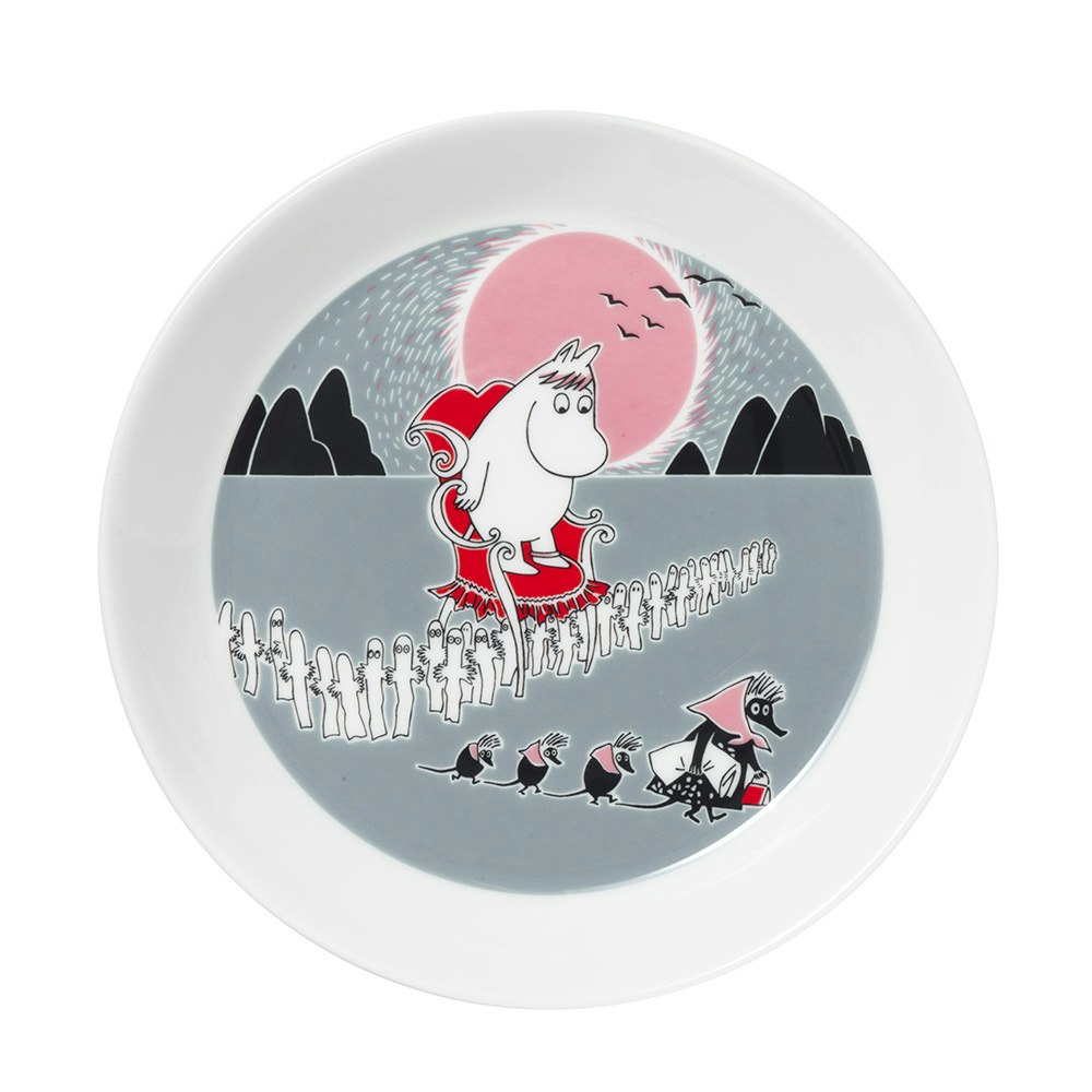 Moomin Arabia Mumin Tallrik &Oslash;19 Cm P&aring; &Auml;ventyr - Kaffekoppar Porslin Vit