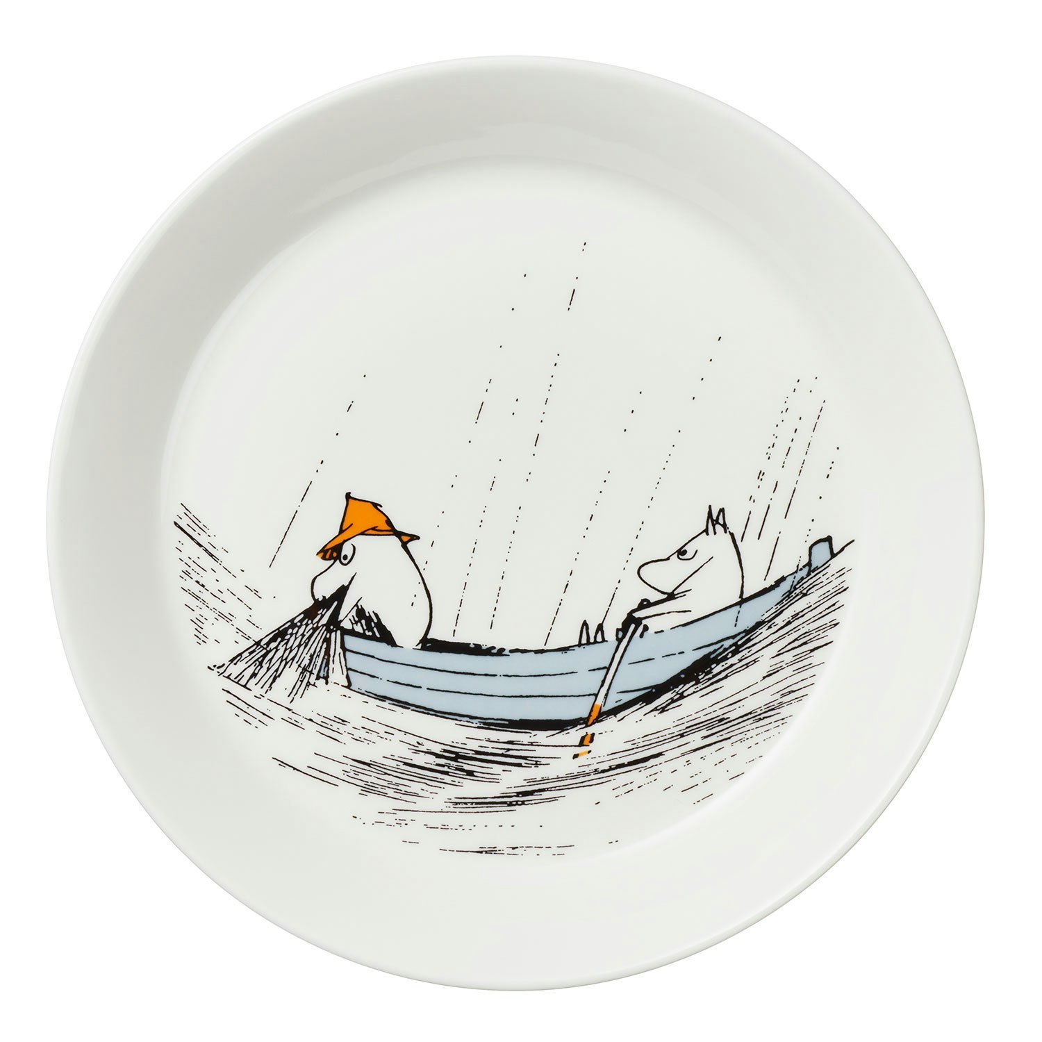 Moomin Arabia Mumin Tallrik &Oslash;19 Cm Trogen Sitt Ursprung - Kaffekoppar Porslin Vit