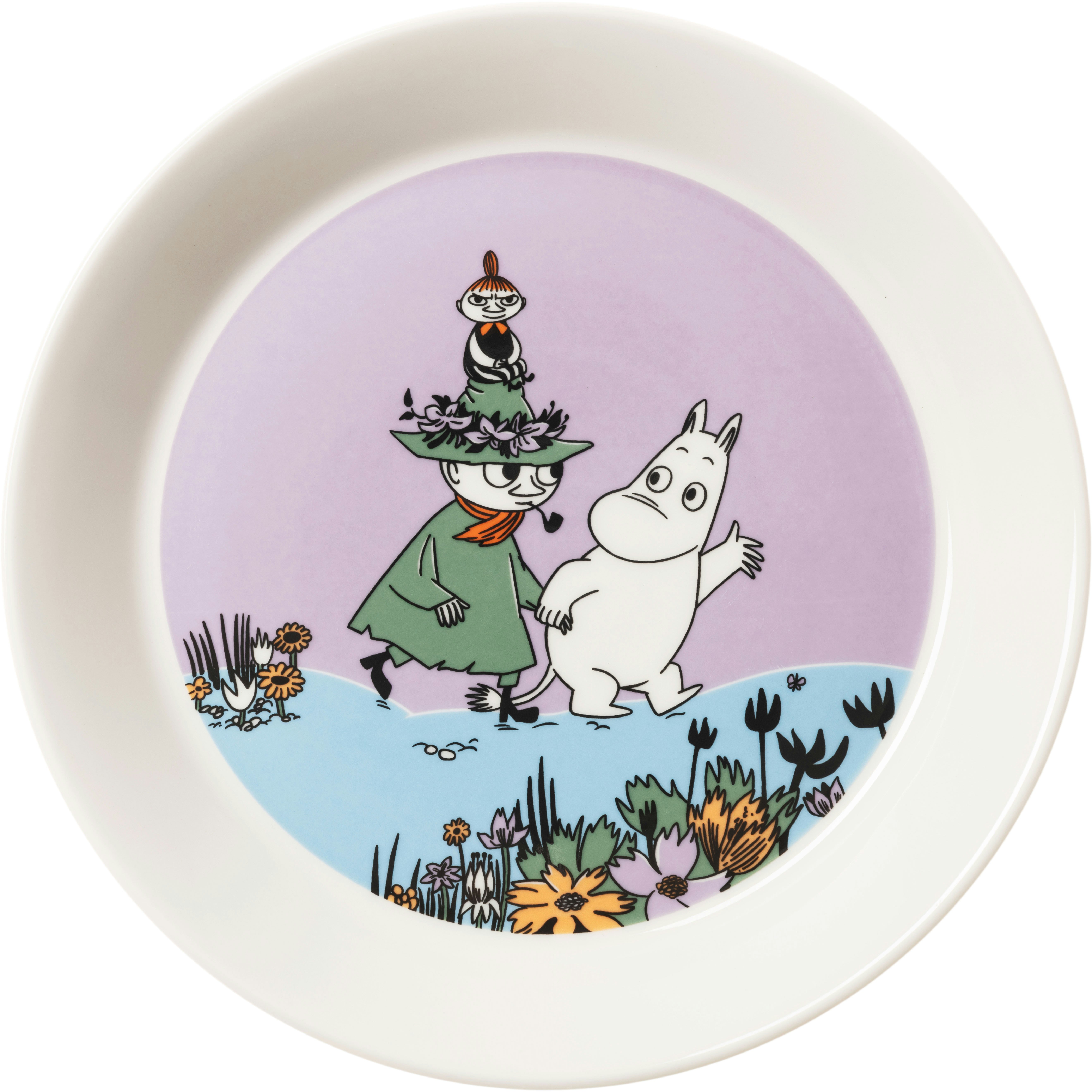 Moomin Arabia Mumin Tallrik V&auml;nner F&ouml;r Alltid 19 Cm - Assietter Vitroporslin Multi
