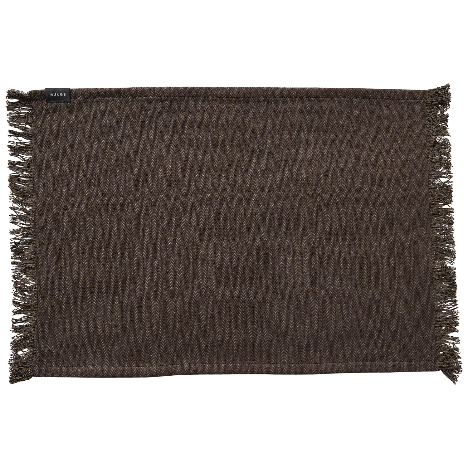 Muubs Umami Bordstablett 36x50 Cm / Svart - Bordstabletter & Glasunderl&auml;gg Ekologisk Bomull Brun