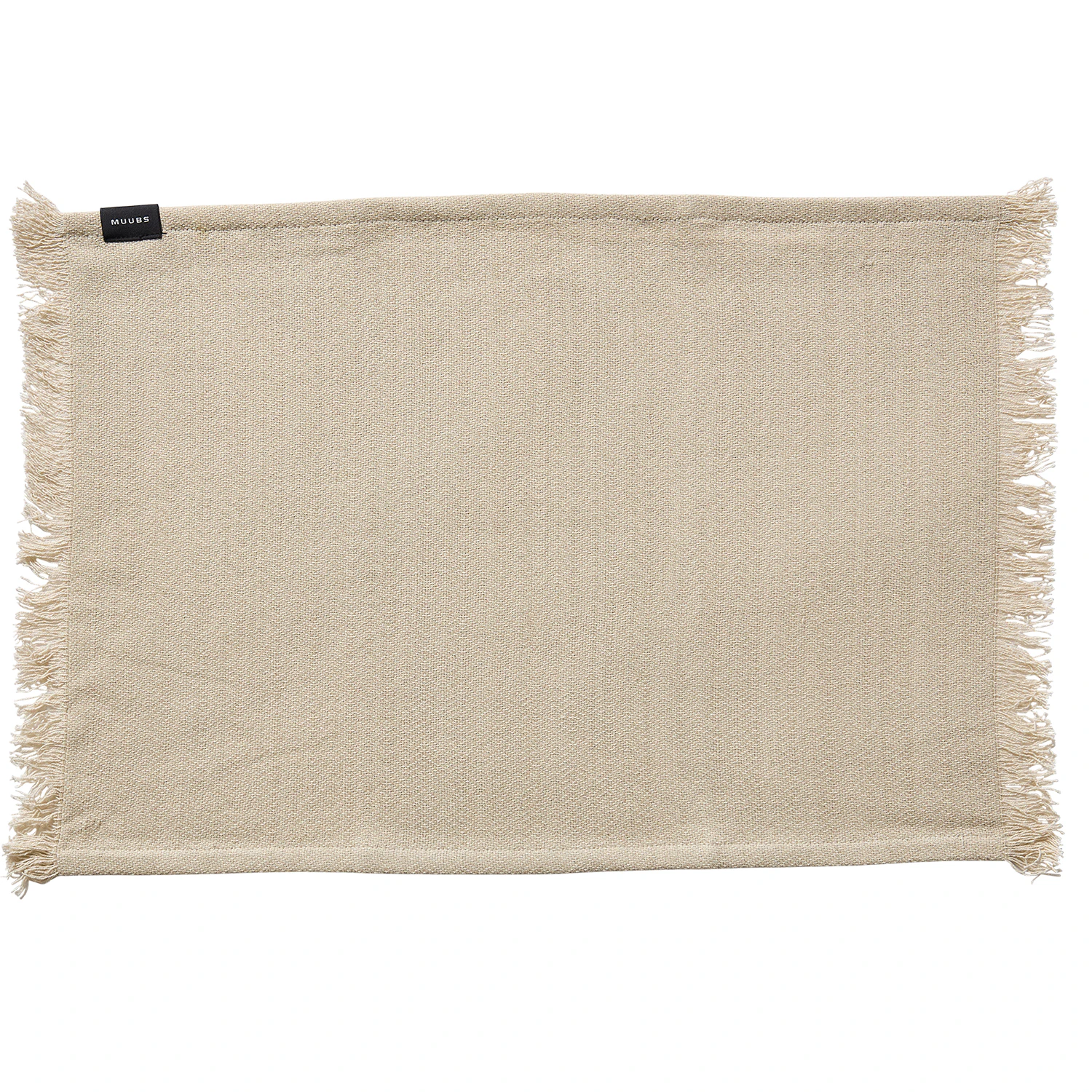 Muubs Umami Bordstablett 36x50 Cm / Sand - Bordstabletter & Glasunderl&auml;gg Ekologisk Bomull Gr&aring;