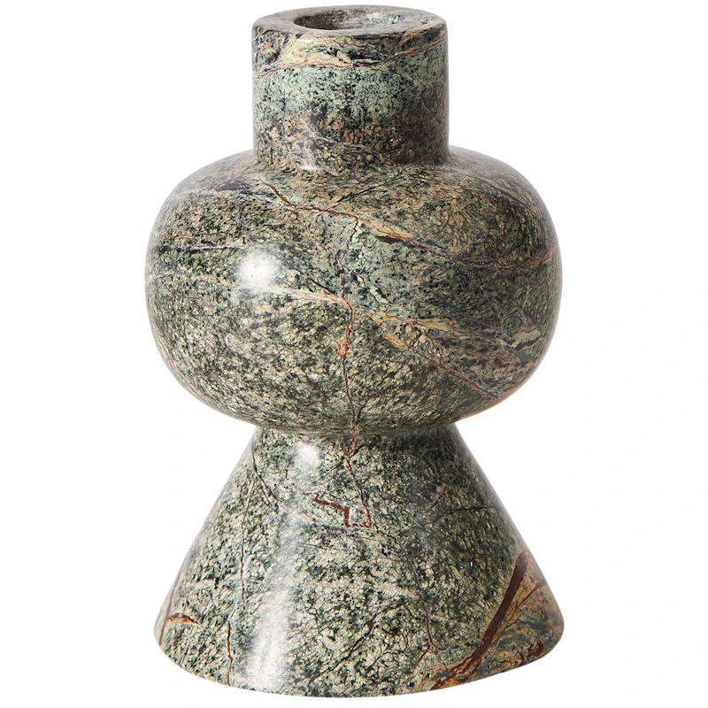 Vita Ljusstake 12 cm, Seagrass