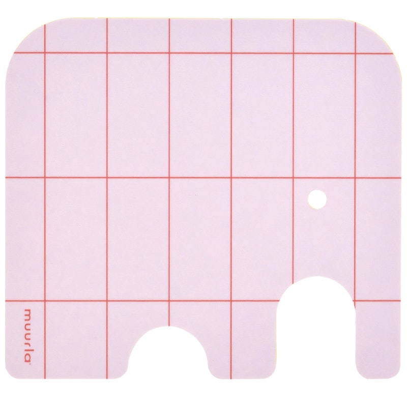 Elephant Underlägg 10x11 cm, Rosa