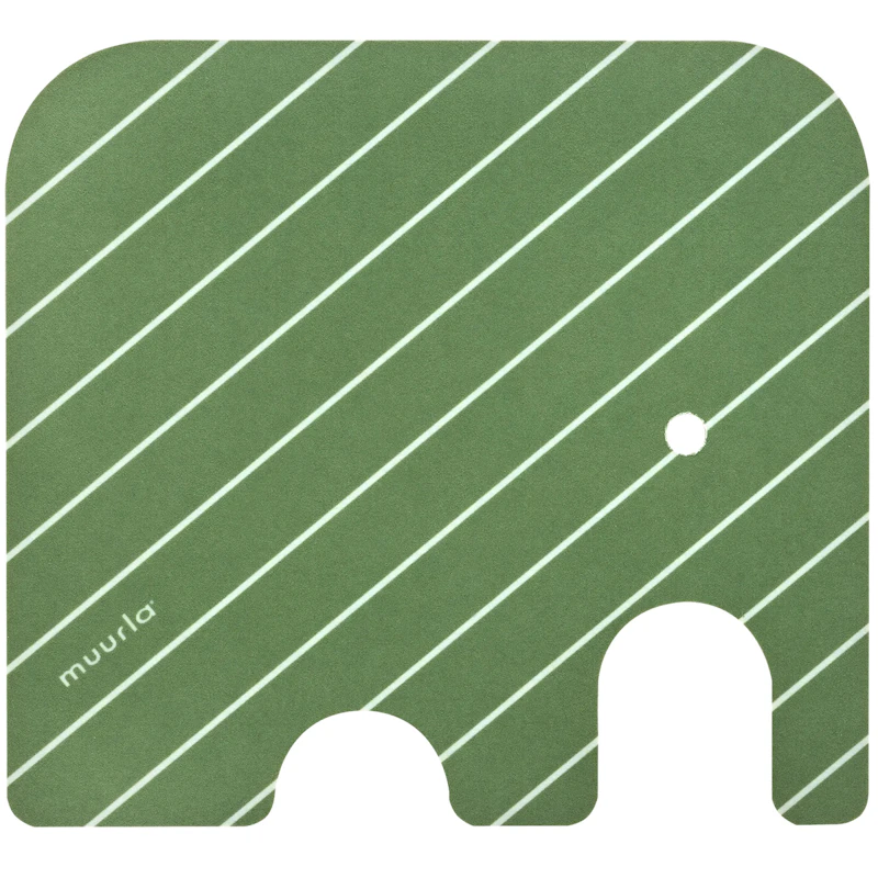 Elephant Underlägg 10x11 cm, Grön