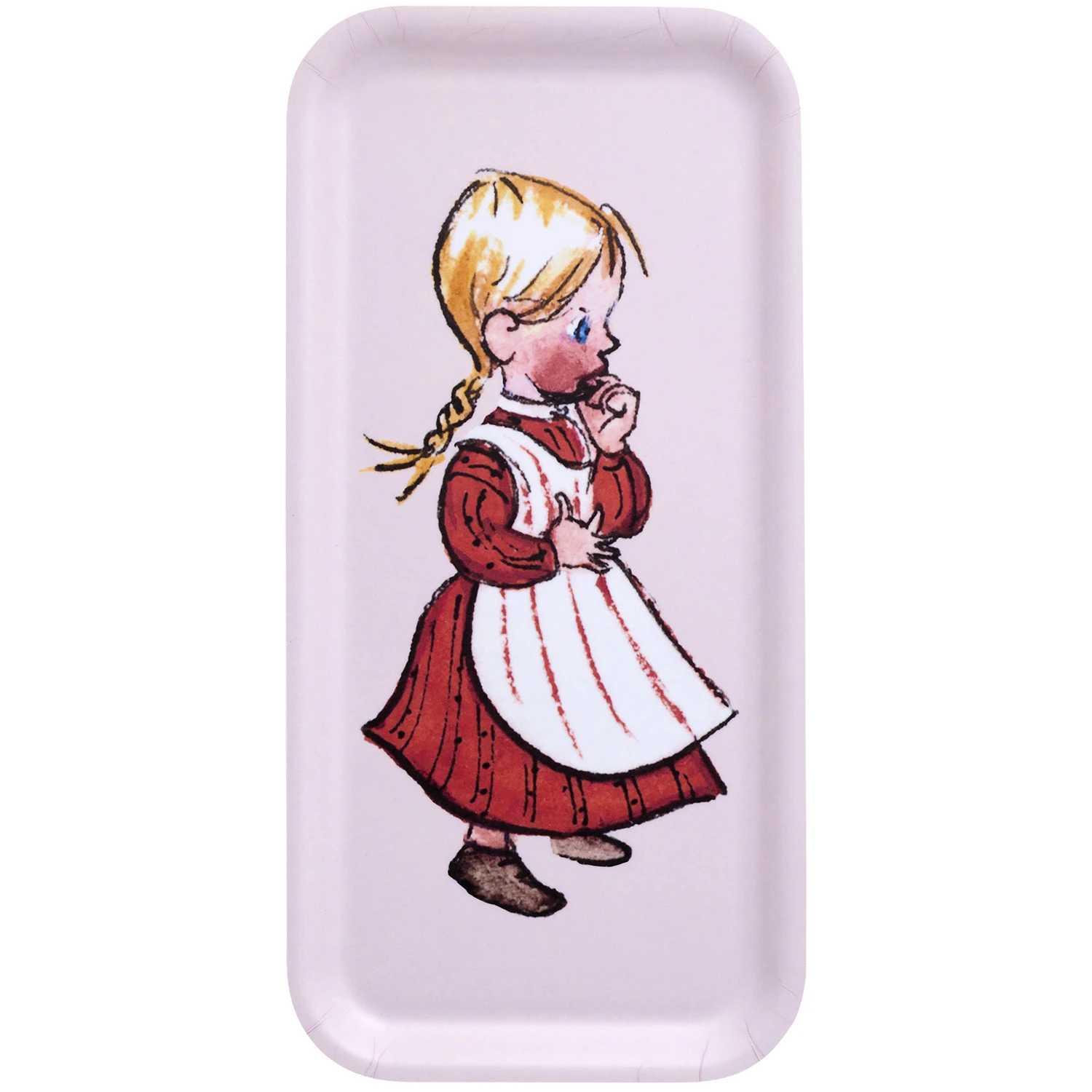 Muurla Emil Bricka Ida 27x13cm - Brickor Björkfanér Rosa