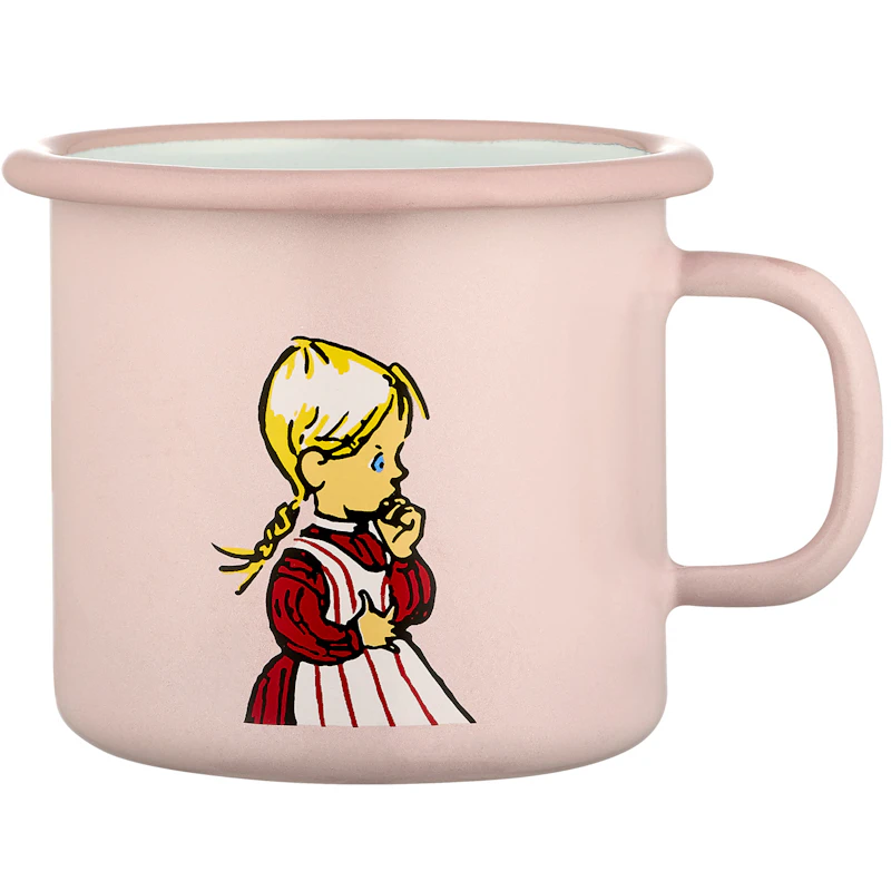 Emil Emaljmugg Ida 25 cl, Rosa