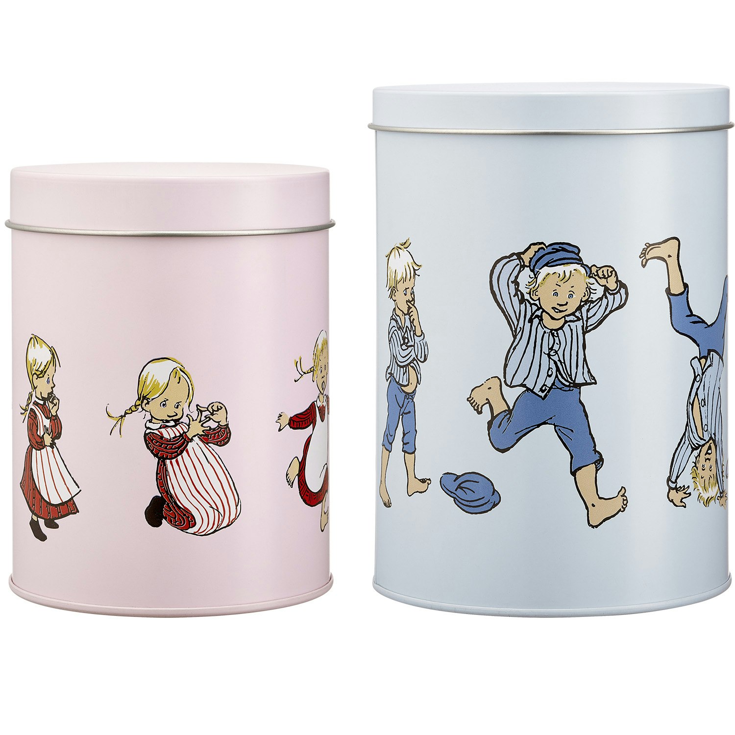 Muurla Emil / Ida Burkset 2-pack - Förvaringsburkar & lock Tenn Multi