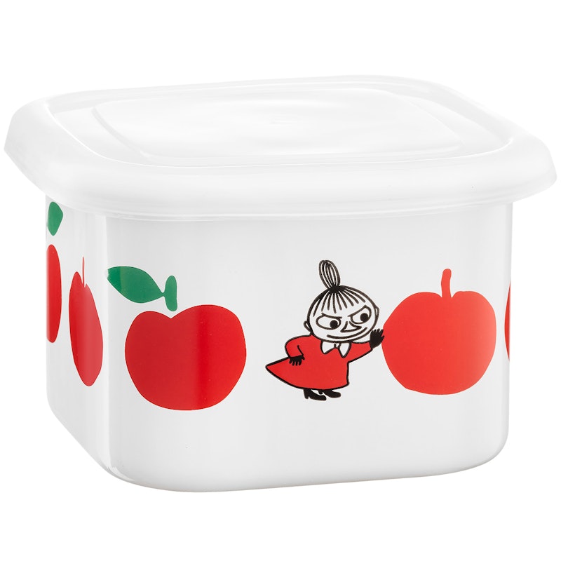 Moomin Joyfull Apples Emaljburk Med Lock 0,67 L