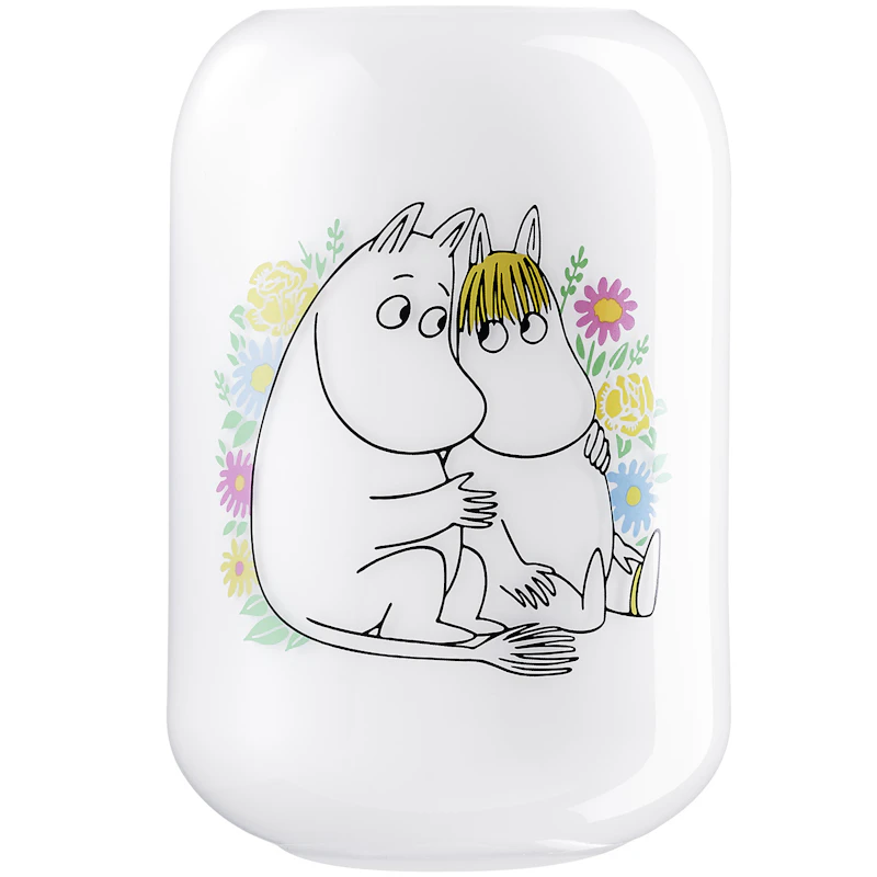 Moomin Flowers Vas 19 cm, Vit
