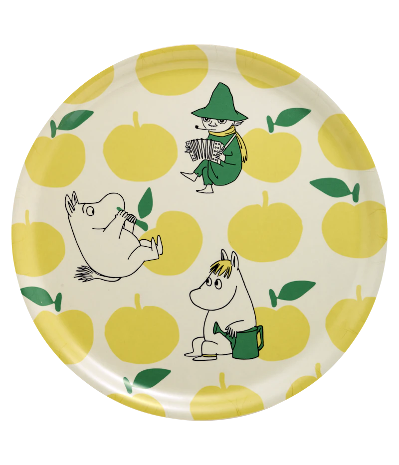 Moomin Joyfull Apples Bricka Ø35 cm