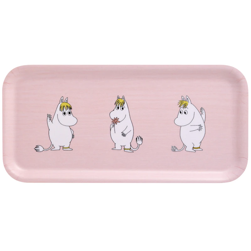 Moomin Retro Bricka 27x13 cm, Rosa
