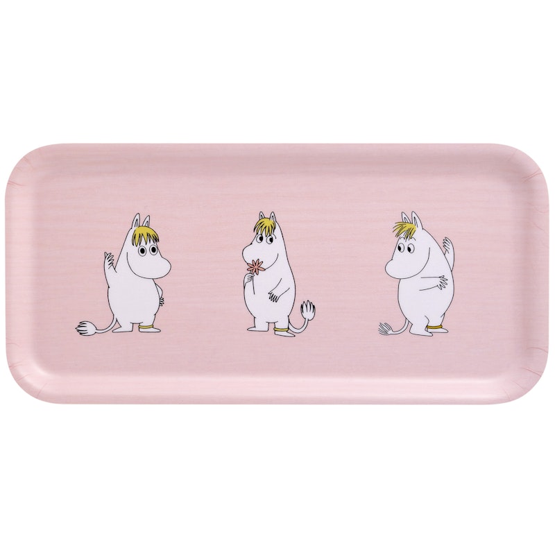 Moomin Retro Bricka 27x13 cm, Rosa