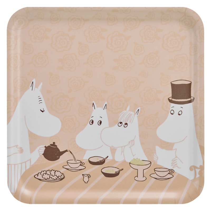 Mumin Bricka 33x33 cm, Coffee Time