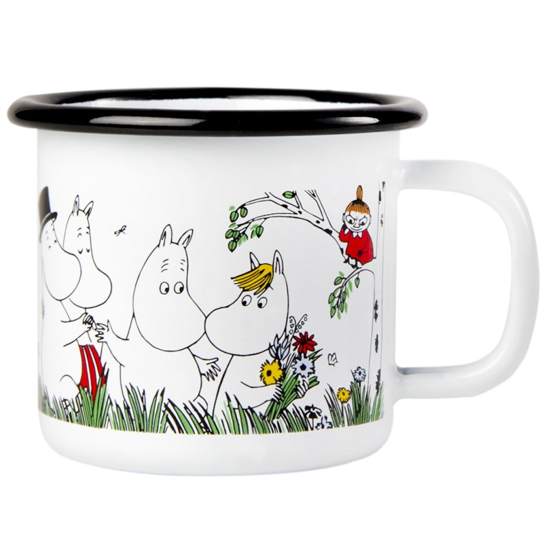 Mumin Emaljmugg 15 cl, Lyckliga Familjen