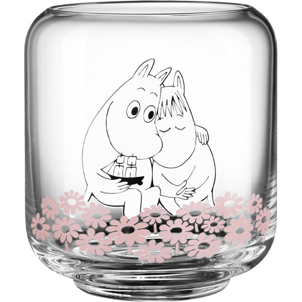 Muurla Mumin Vas Together 10 Cm - Ljusstakar Glas Klar