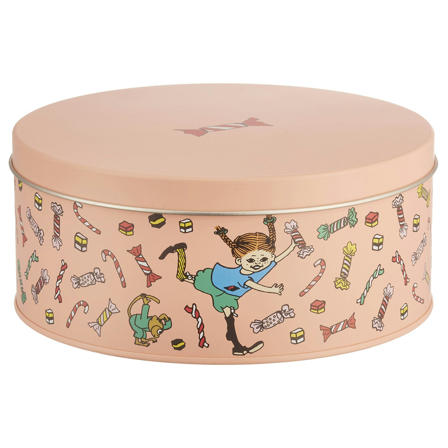 Muurla Pippi Candy Pl&aring;tburk &Oslash;15 Cm - F&ouml;rvaringsburkar & lock Tenn Rosa