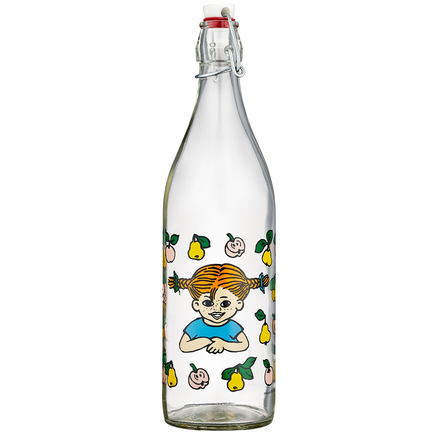 Muurla Pippi Fruits flaska 1 L - Vattenflaskor & Glasflaskor Glas Klar