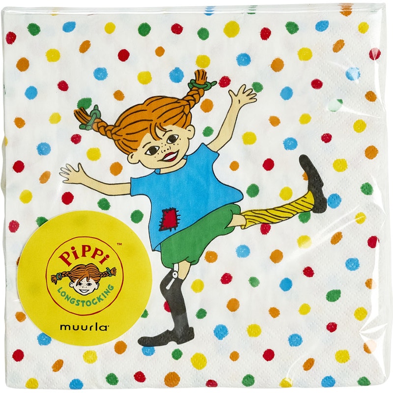 Pippi Servett Hoppsansa 33x33 cm