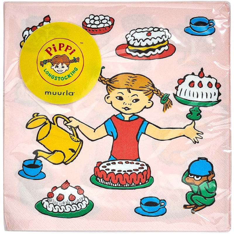 Pippi's Birthday Servett 33x33 cm