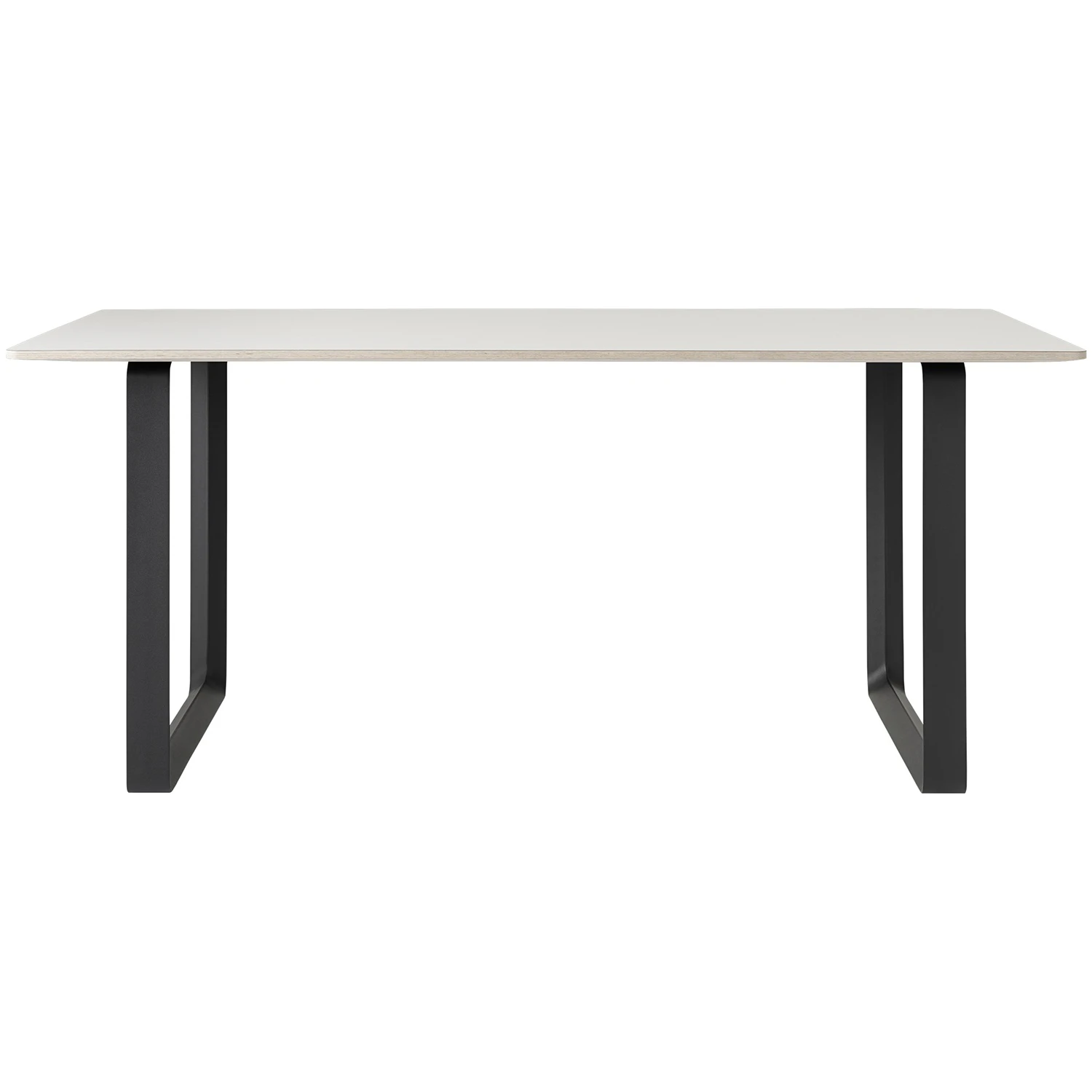 Muuto 70/70 Bord 85x170 Cm Vit / - Laminat Svart