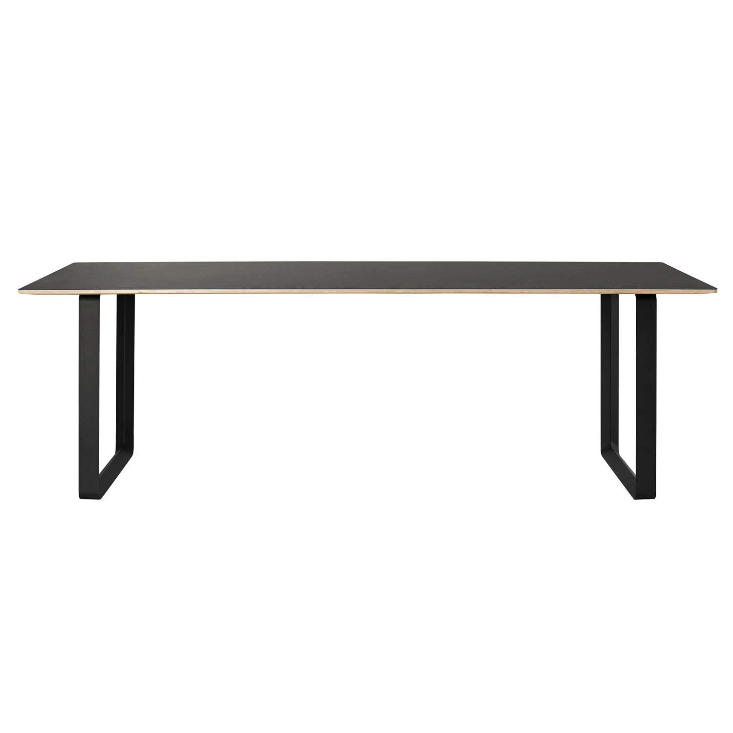 Muuto 70/70 Bord 90x225 Cm / - Linoleum Svart