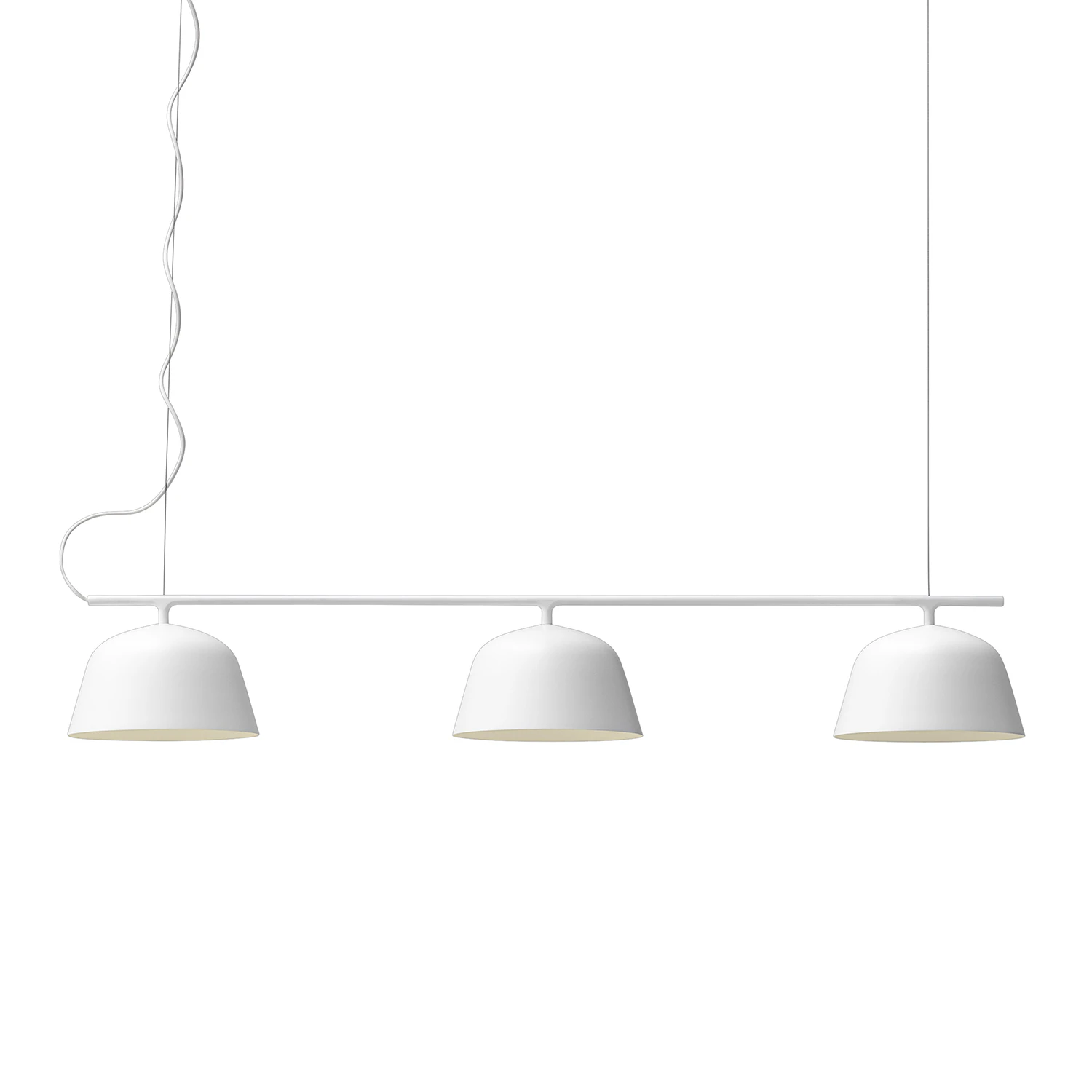 Muuto Ambit Rail Taklampa - Pendellampor Aluminium Vit