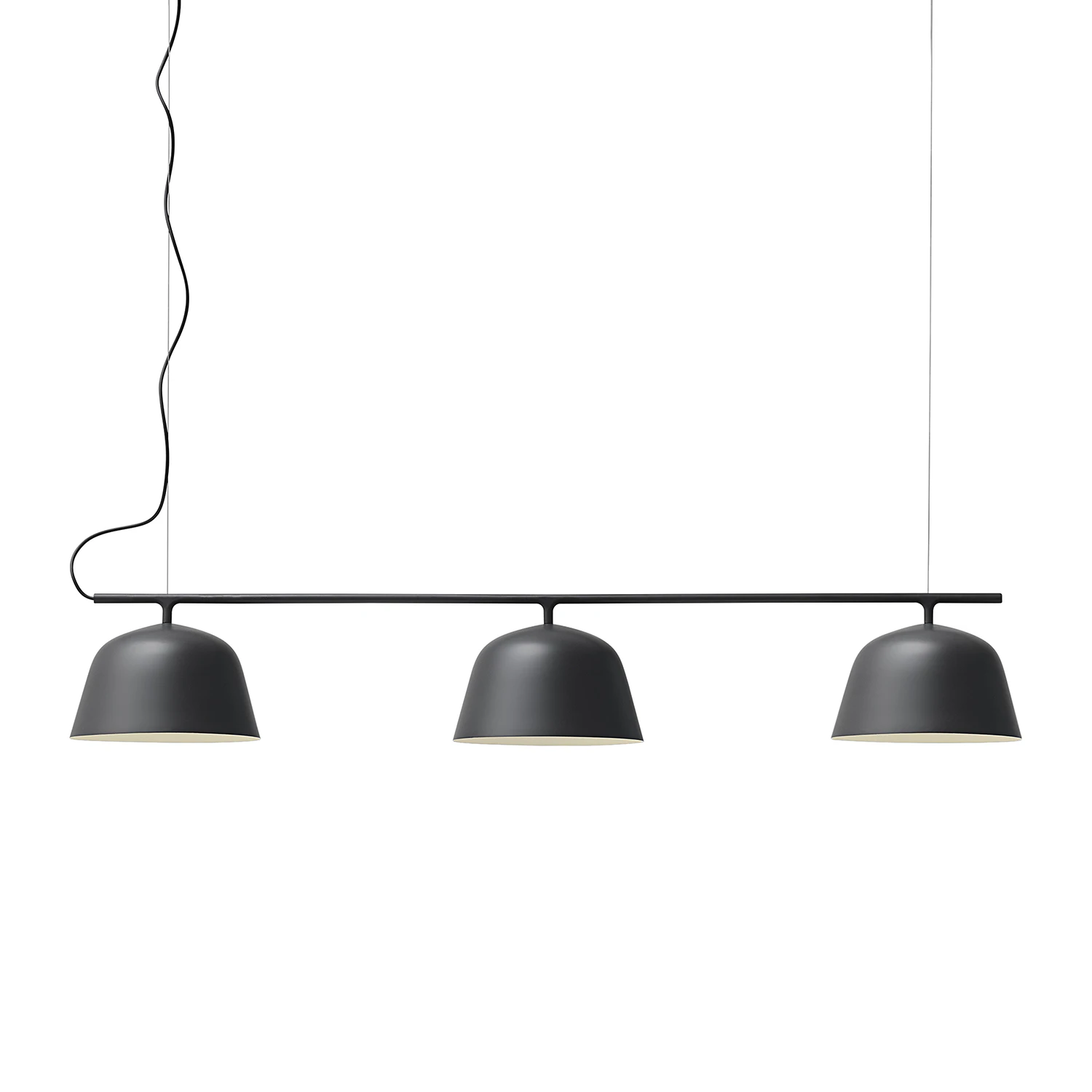 Muuto Ambit Rail Taklampa - Pendellampor Aluminium Svart